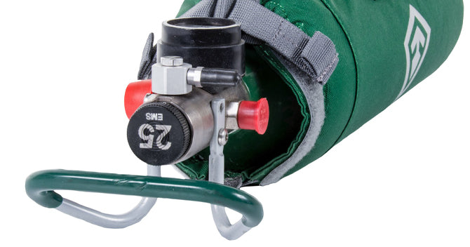 Padded bottle cover on O2 Kit