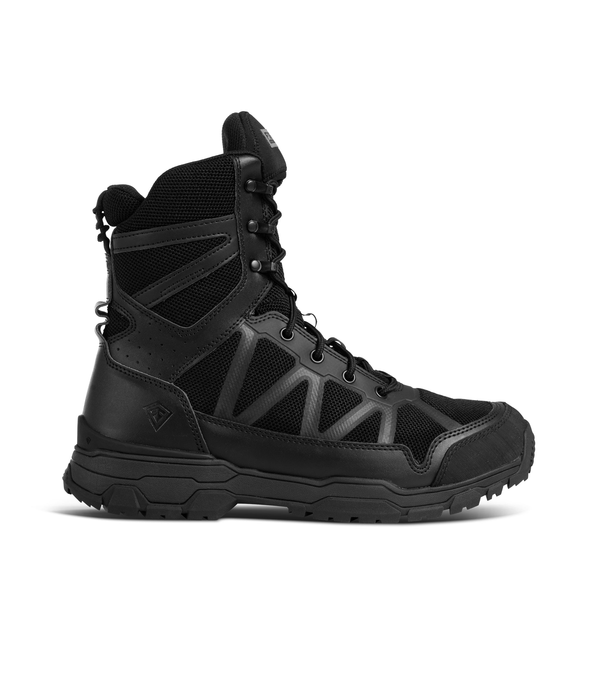 360 Degree View of the Men's 7" Operator Boot in Black|color_black