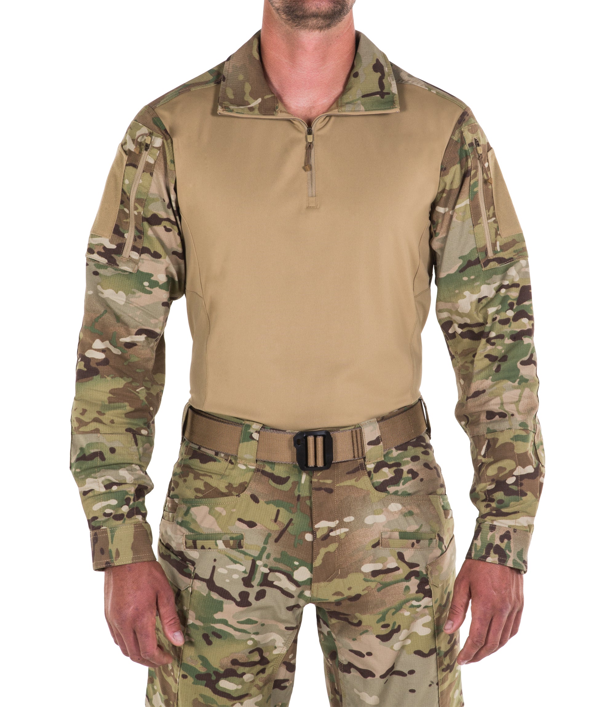 Front of Men's Defender Shirt in MultiCam® |color_multicam