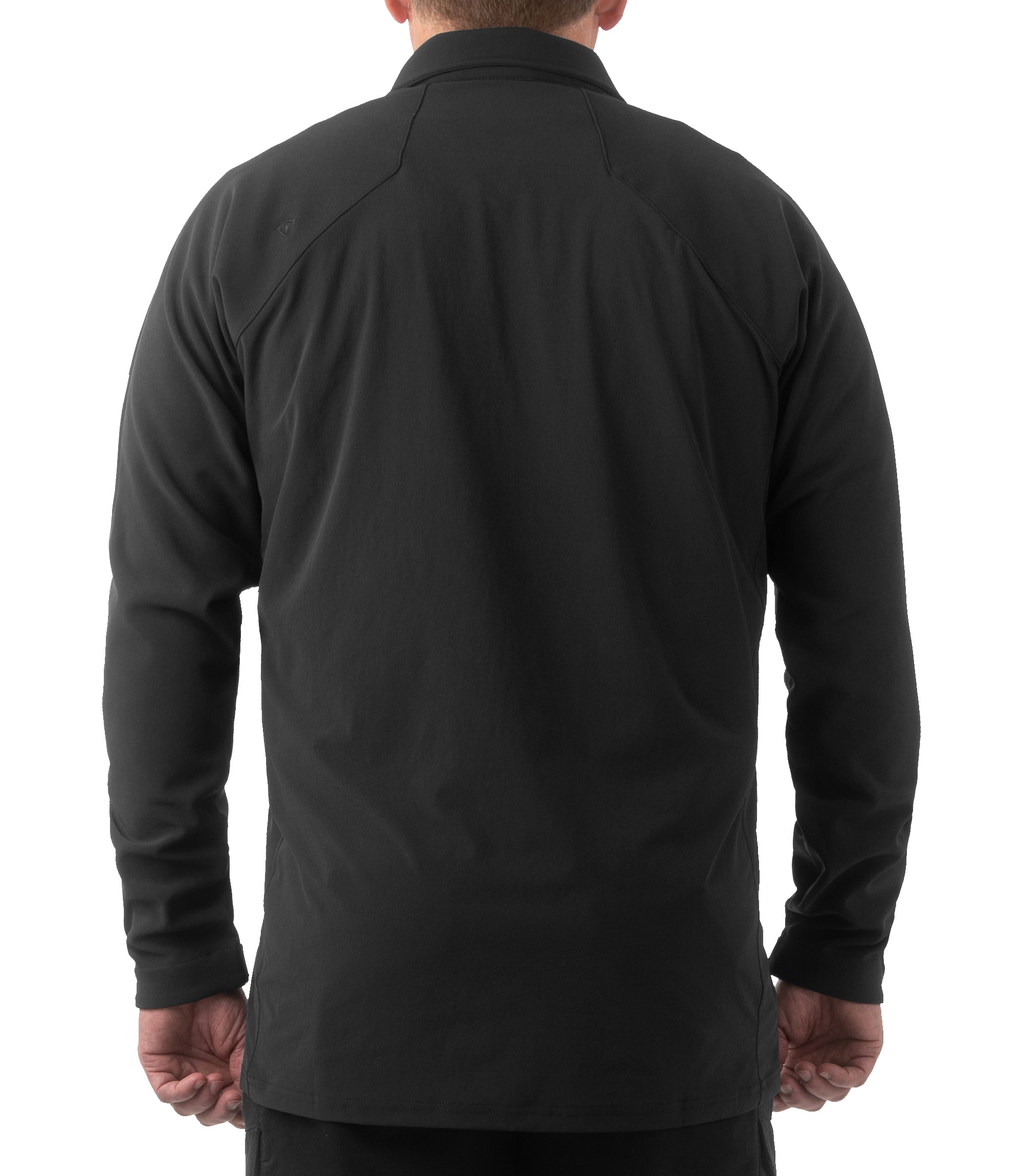 Back of Men's Pro Duty Pullover in Black |color_black