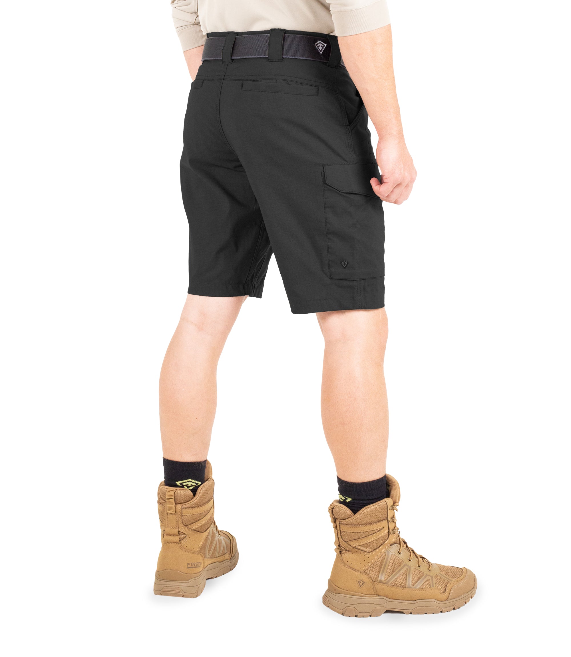 Side of Men's V2 Tactical Short in Black|color_black