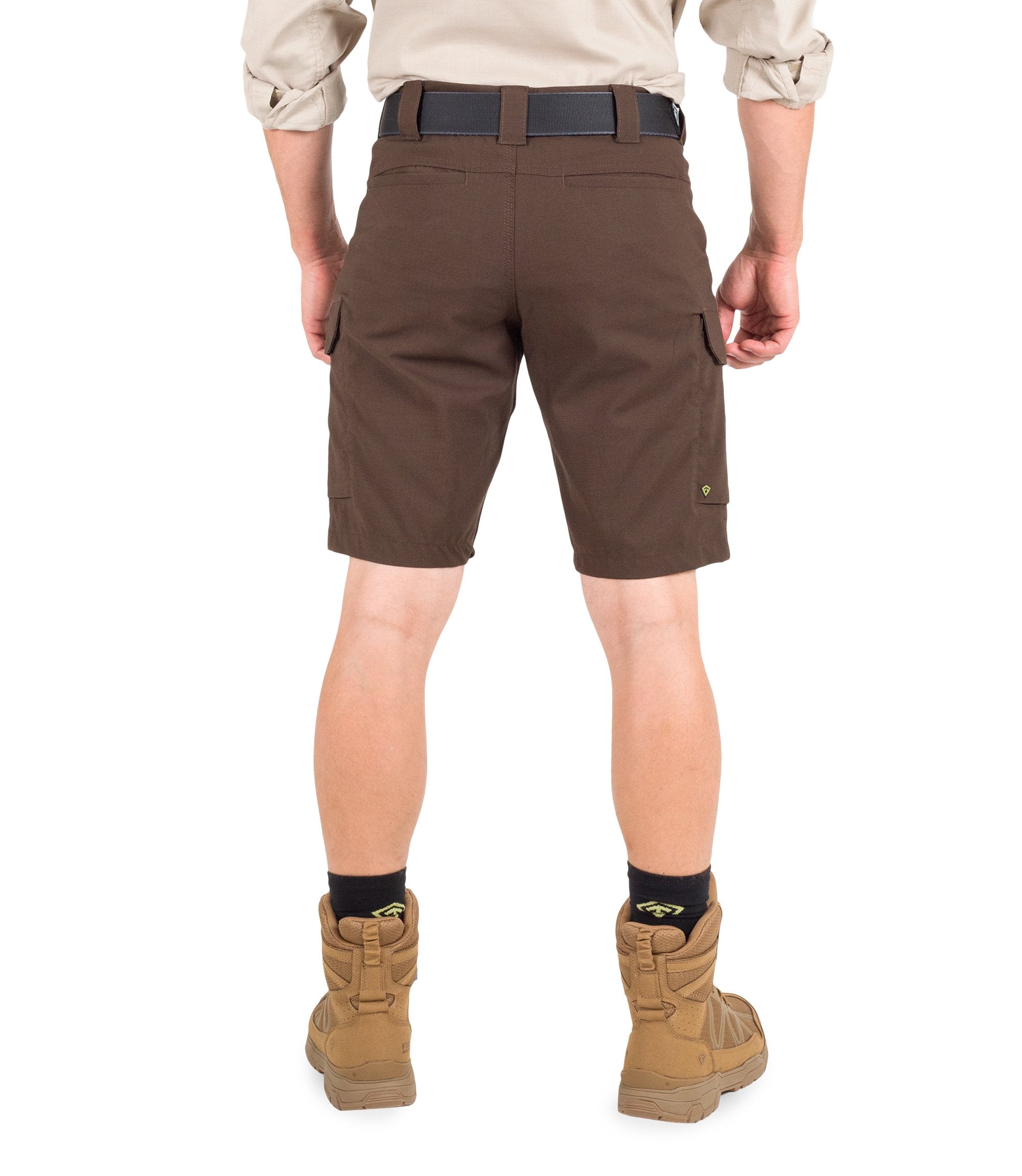 Back of Men's V2 Tactical Short in Brown|color_kodiak brown