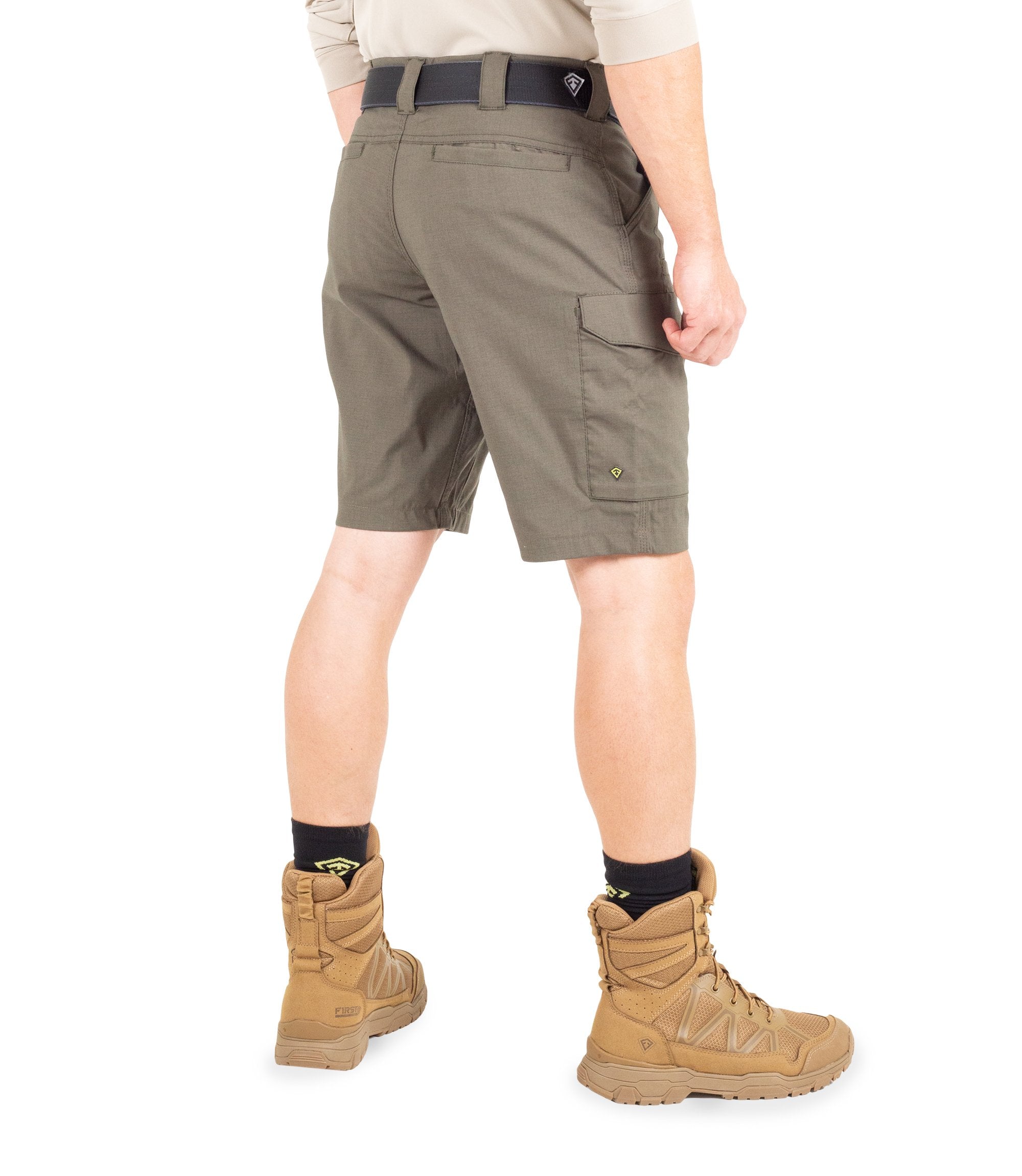 Side of Men's V2 Tactical Short in Ranger Green|color_ranger green