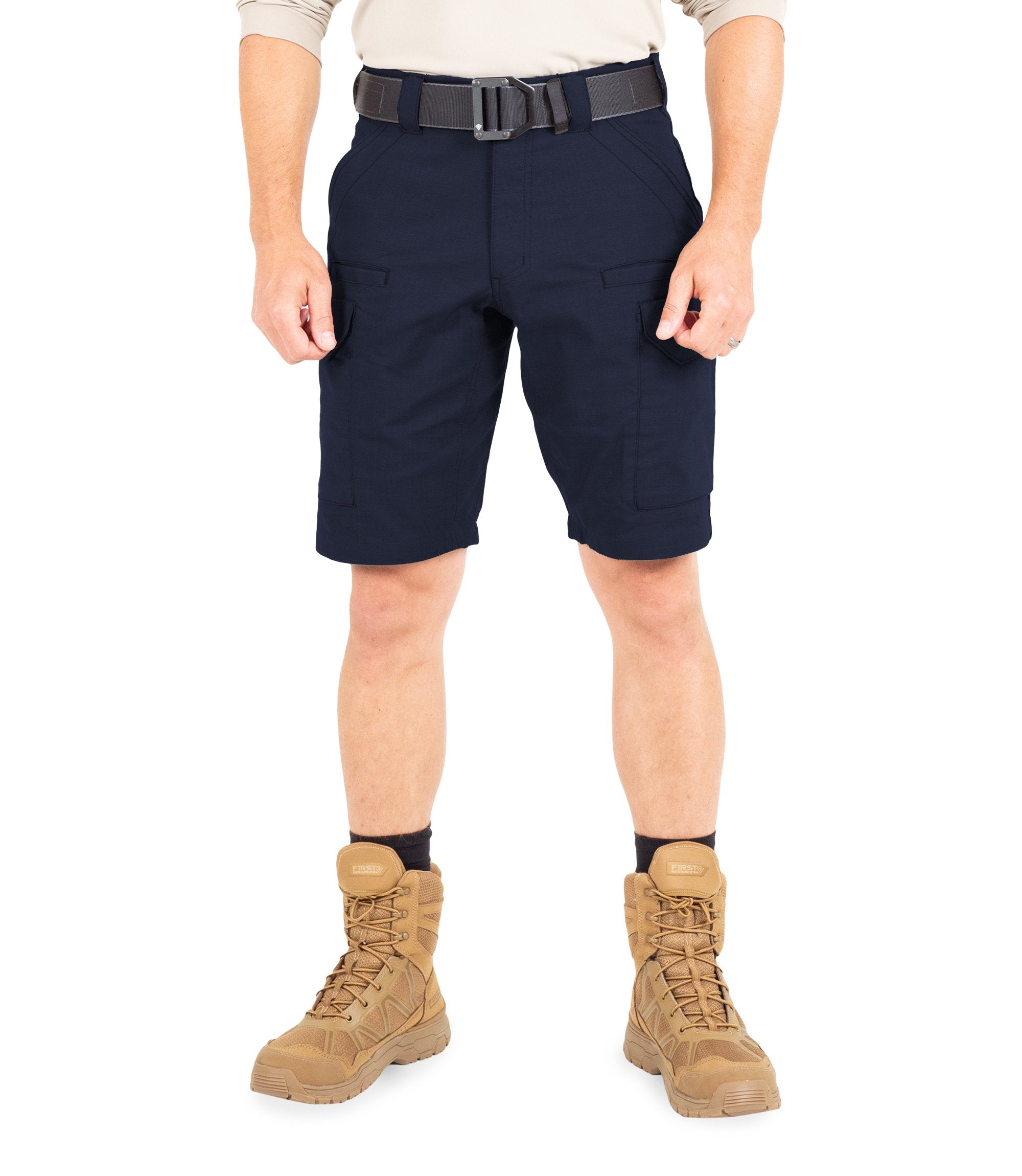 Front of Men's V2 Tactical Short in Midnight Navy|color_midnight navy