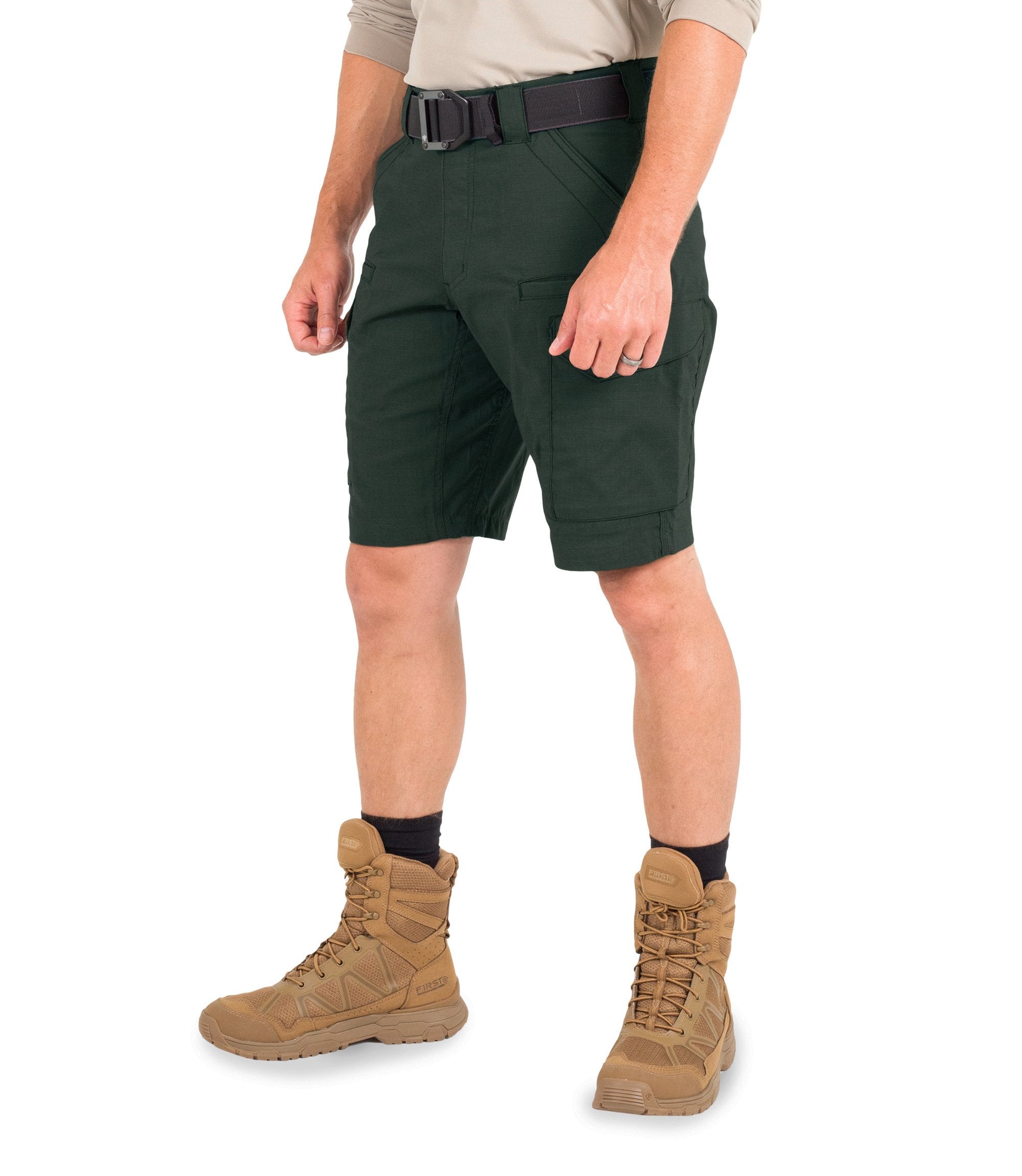Side of Men's V2 Tactical Short in Spruce Green|color_spruce green