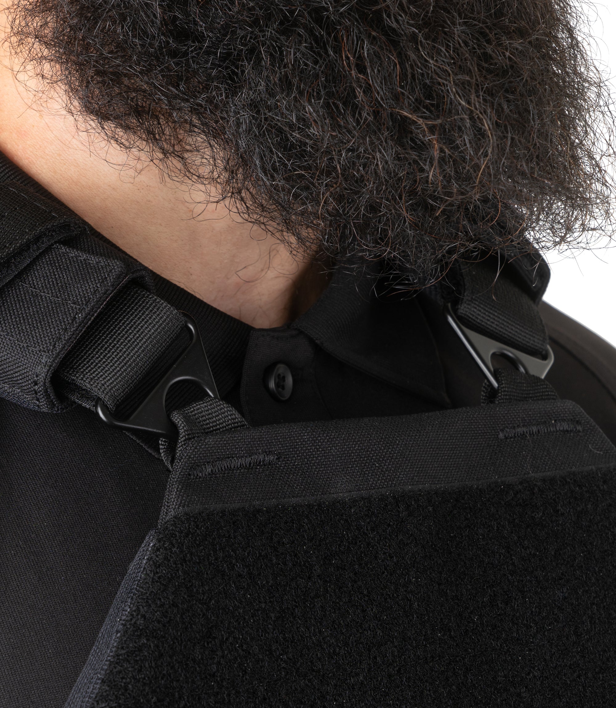 Closeup Front Body view of Specialist Plate Rack in black |color_black