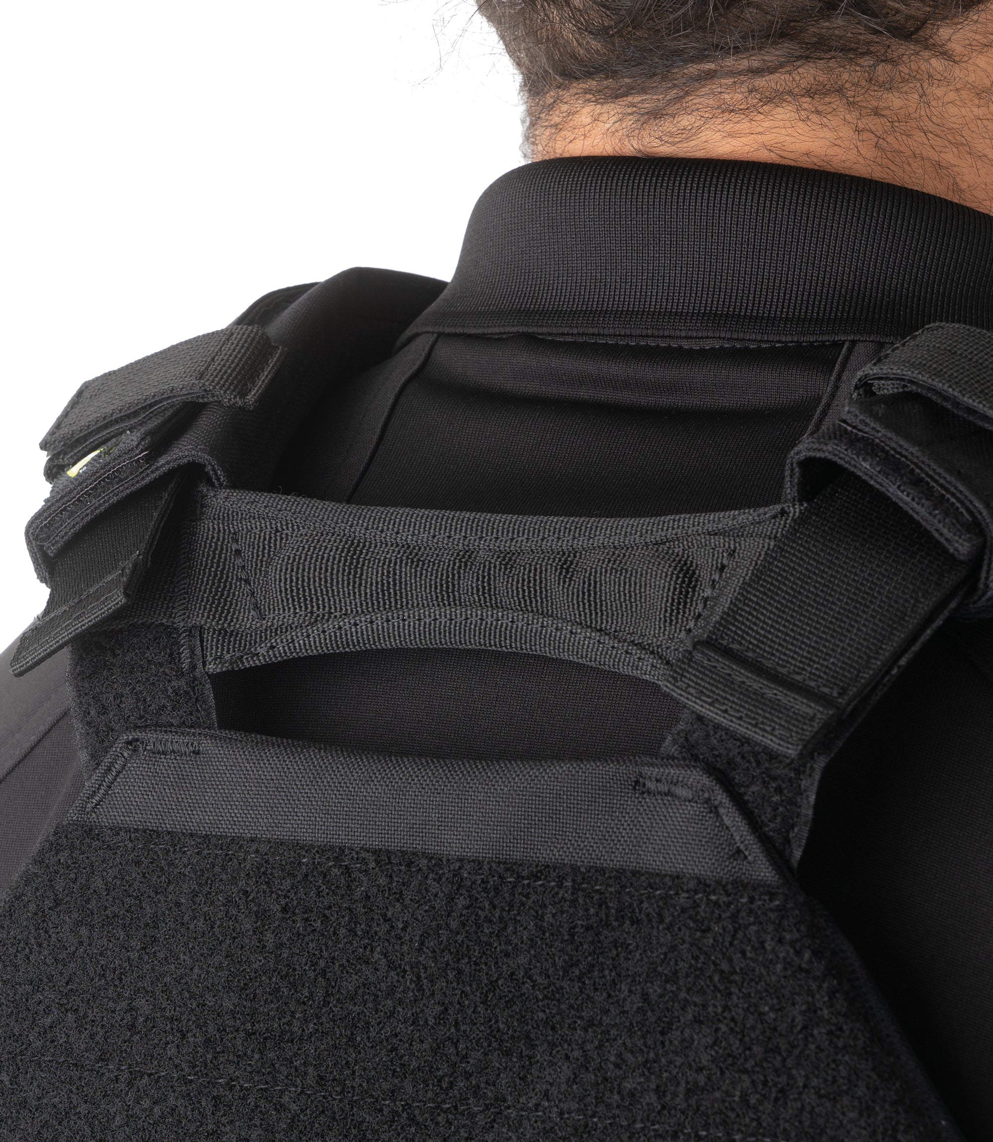 Closeup Back Body view of Specialist Plate Rack in black |color_black