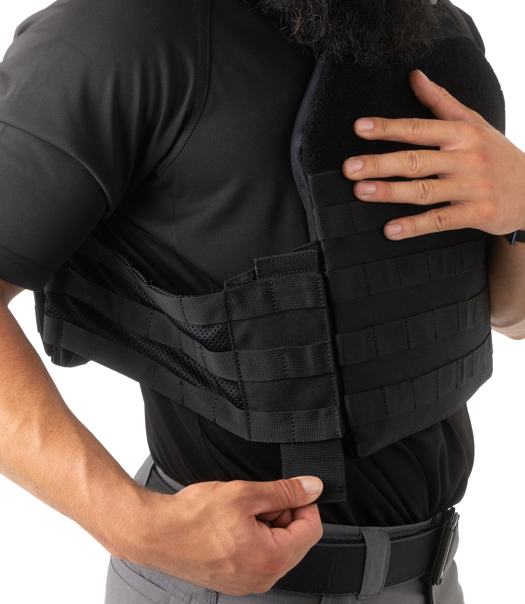 Side Tightening Body view of Specialist Plate Rack in black |color_black