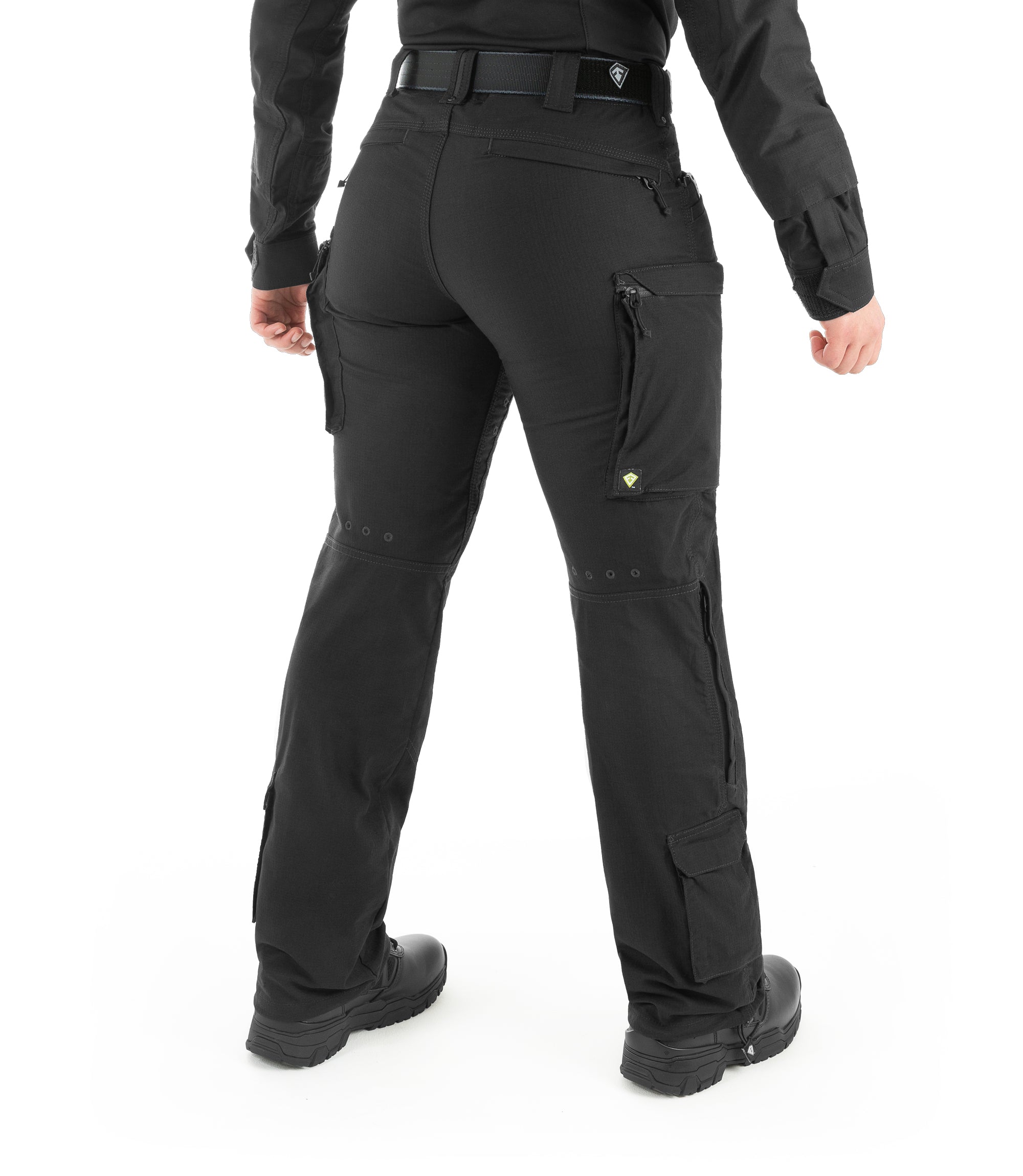 Side of Women's Defender Pant in Black |color_black