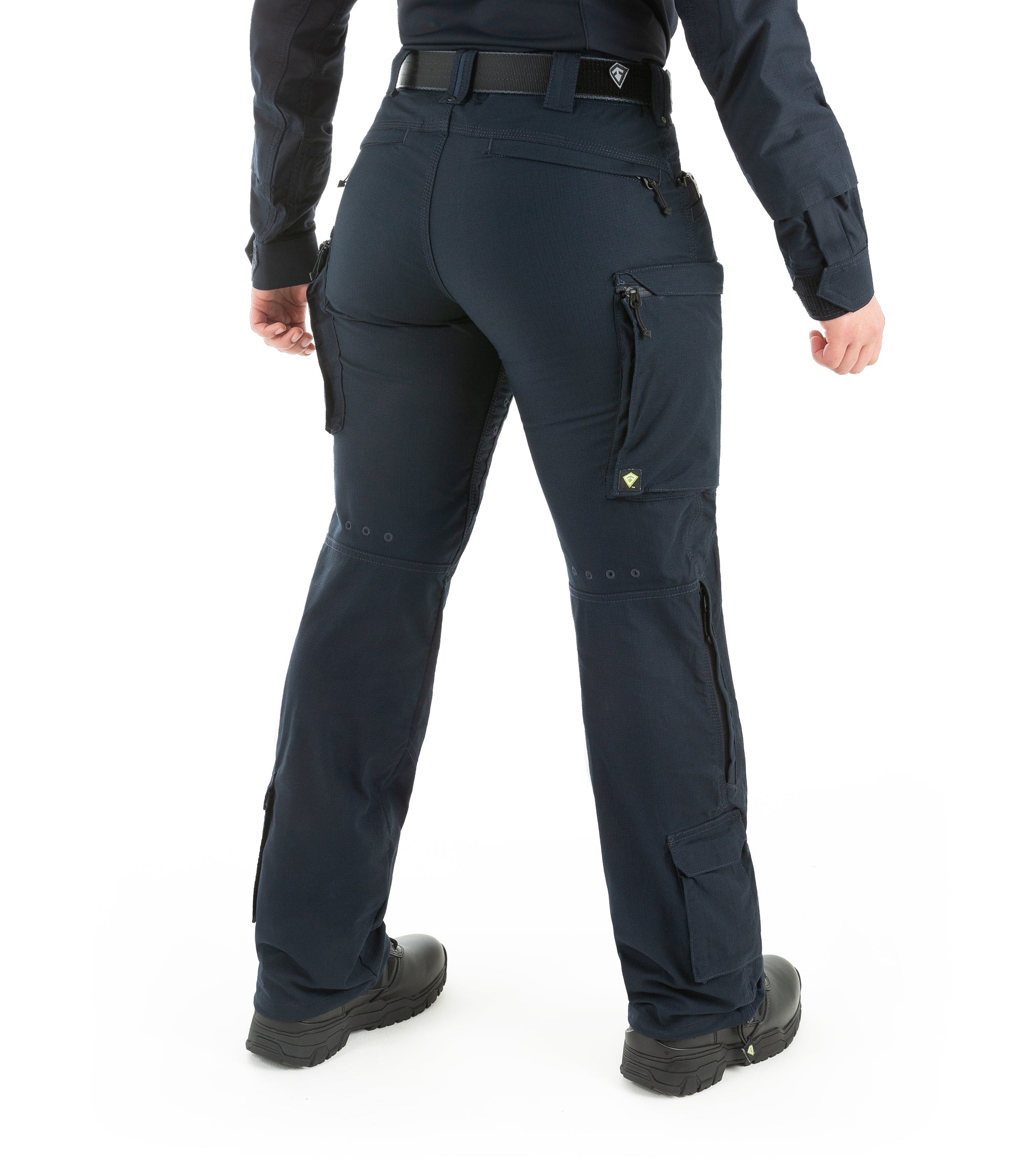 Side of Women's Defender Pant in Midnight Navy |color_midnight navy