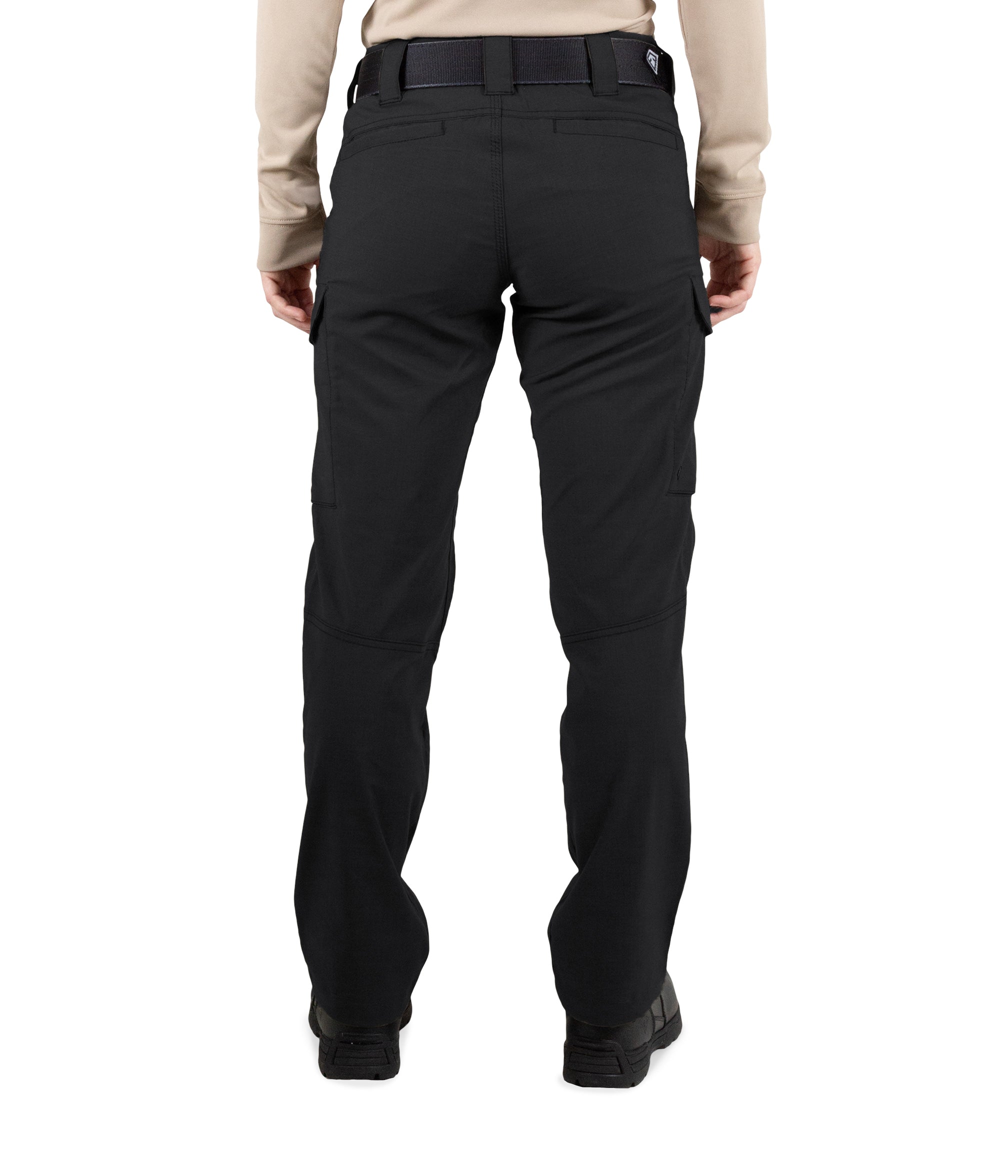 Back of Women's V2 Tactical Pants in Black |color_black