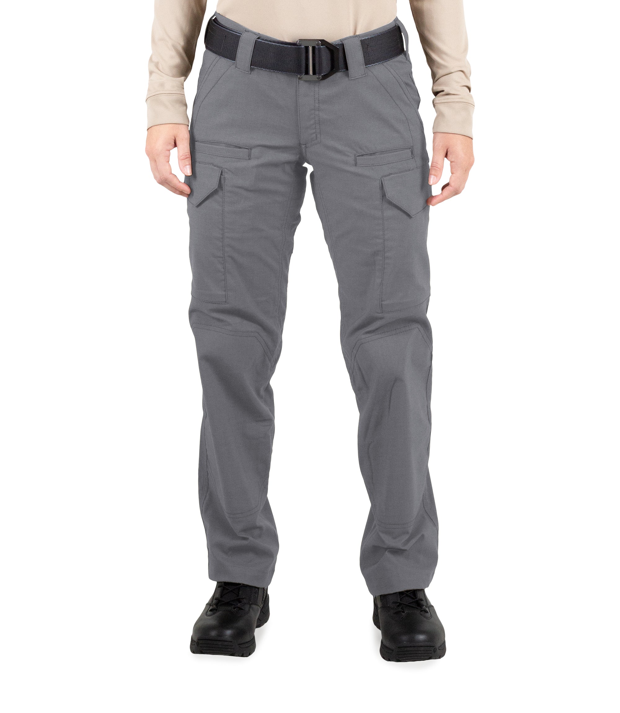 Front of Women's V2 Tactical Pants in Wolf Grey |color_wolf grey