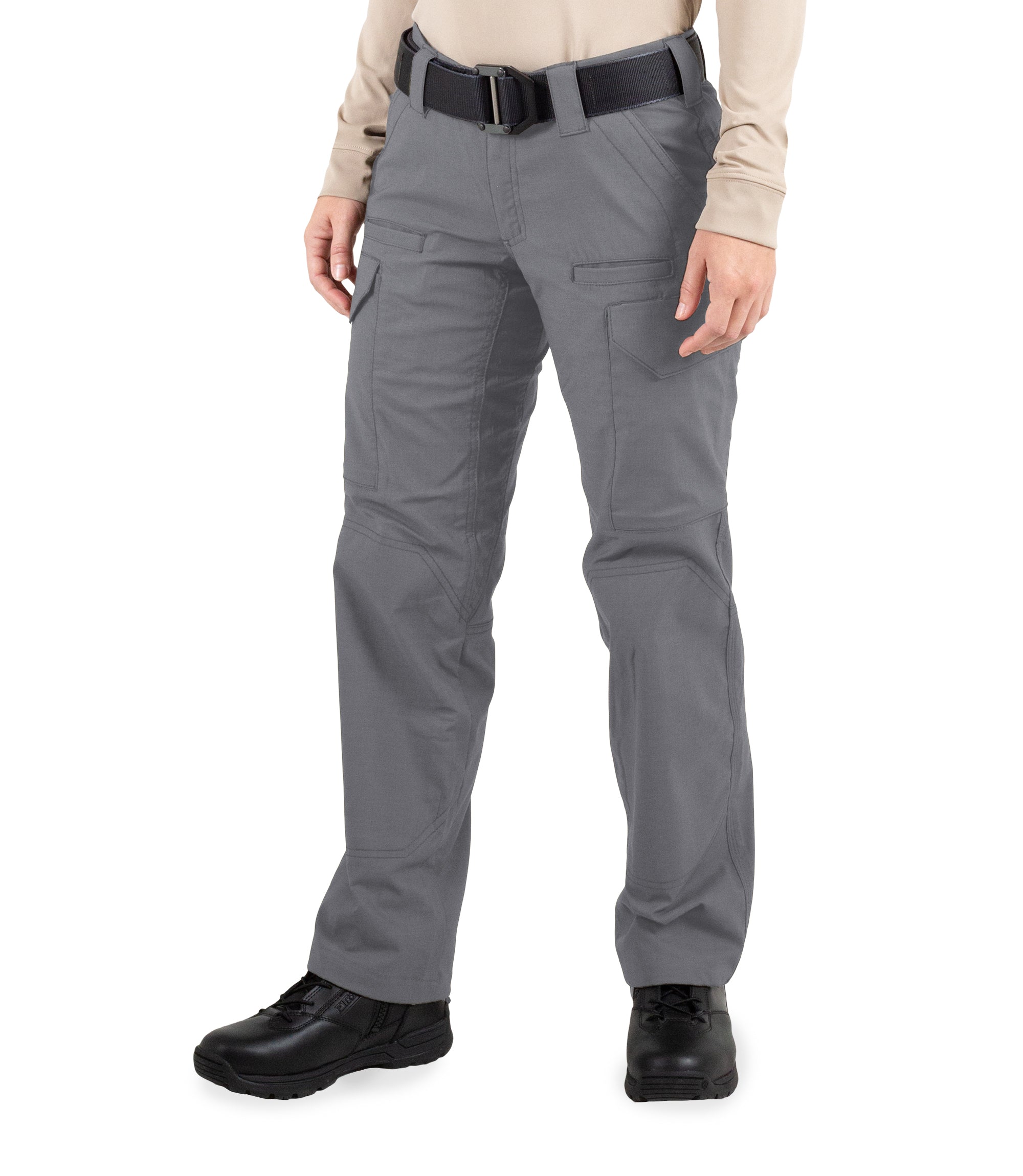 Side of Women's V2 Tactical Pants in Wolf Grey |color_wolf grey