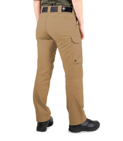 Side of Women's V2 Tactical Pants in Coyote Brown