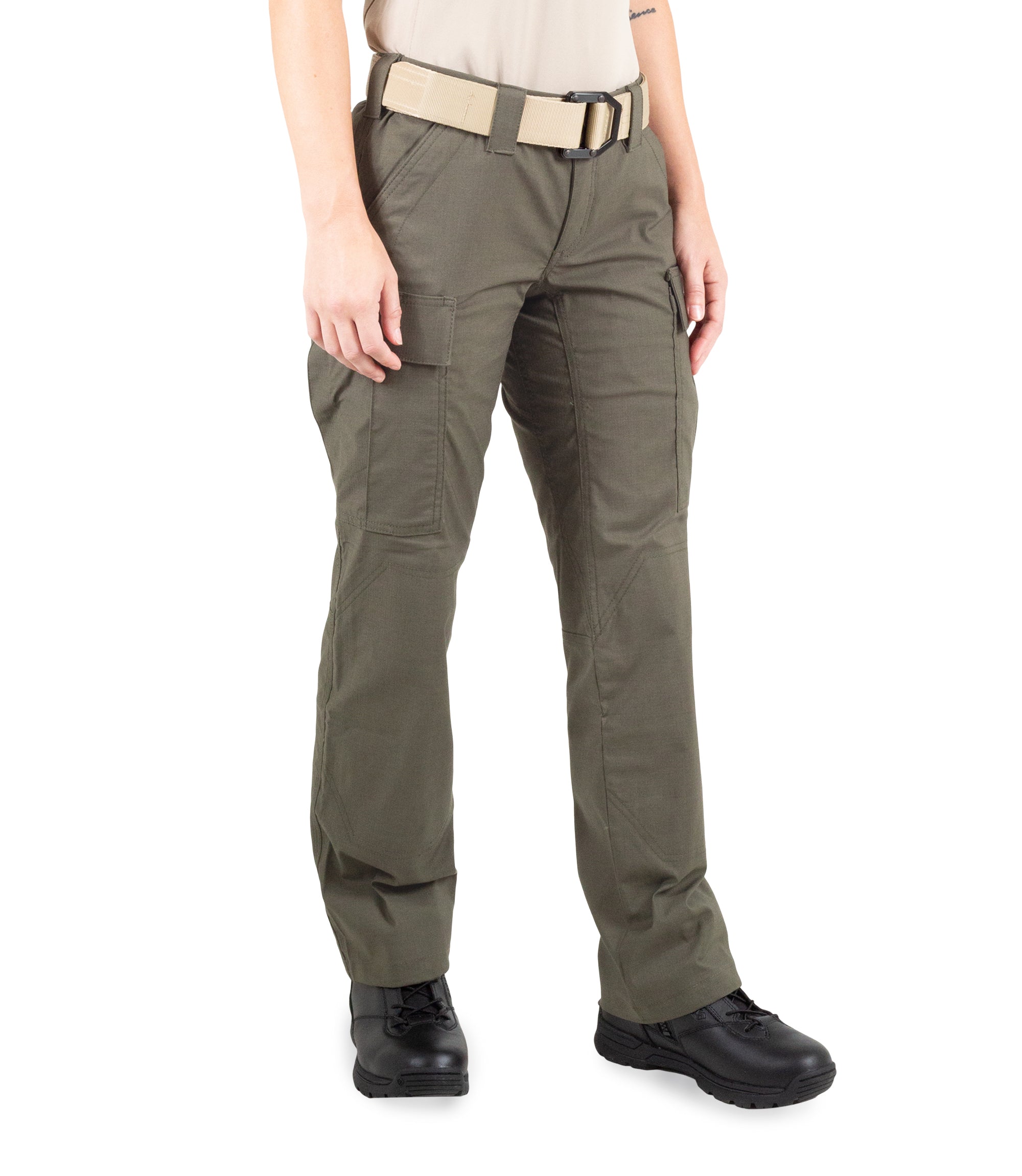 Side of Women's V2 BDU Pant in OD Green |color_od green