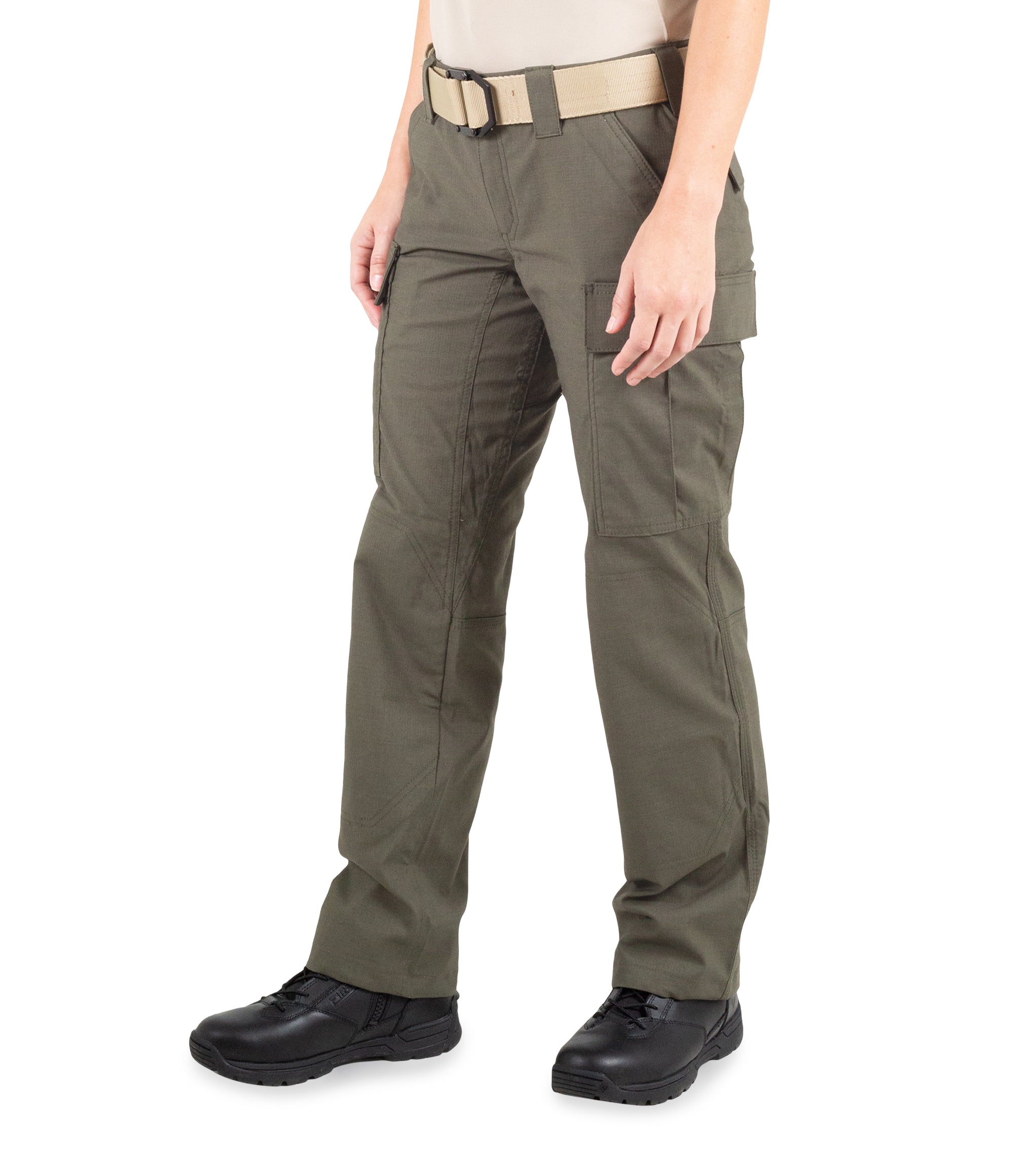 Side of Women's V2 BDU Pant in OD Green |color_od green