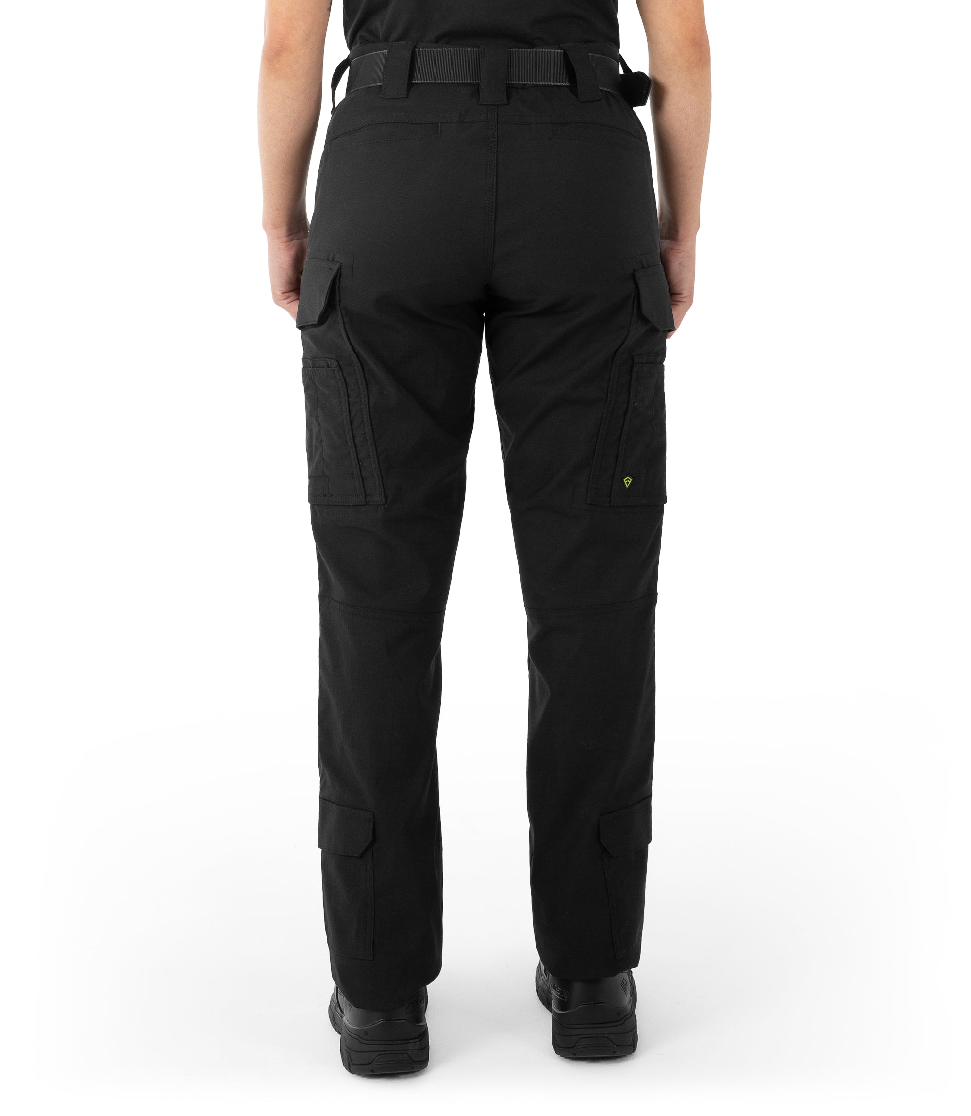 Back of Women's V2 EMS Pant in Black |color_black