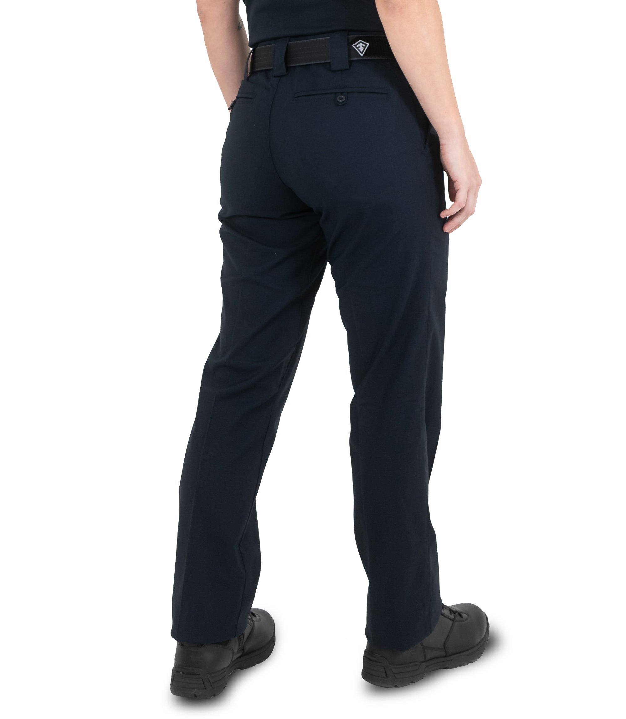 Side of Women's V2 Pro Duty 6 Pocket Pant in Midnight Navy|color_midnight navy