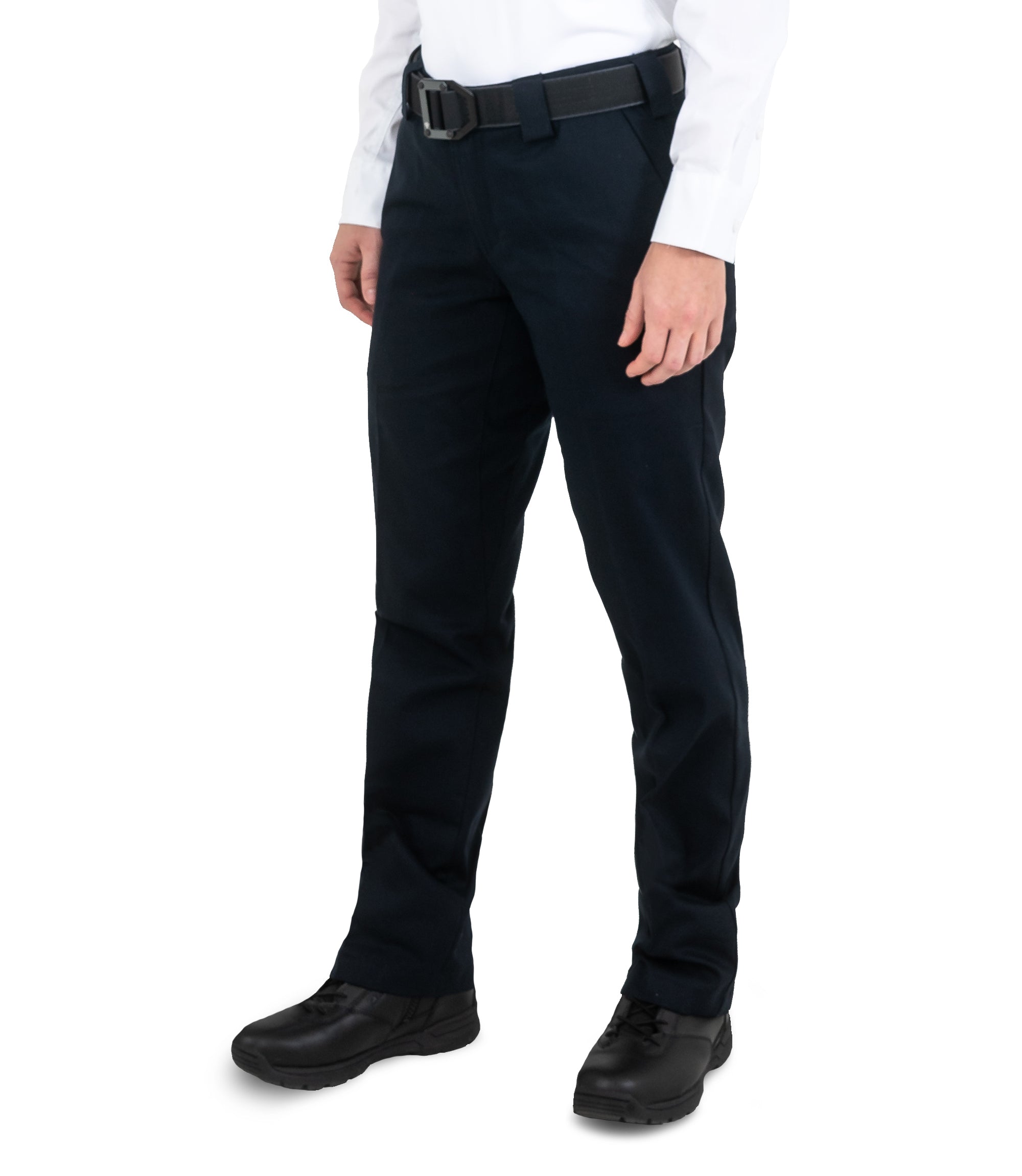 Side of Women's Cotton Station Pant in Midnight Navy |color_midnight navy