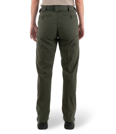 Back of Women's V2 Pro Duty 6 Pocket Pant in OD Green