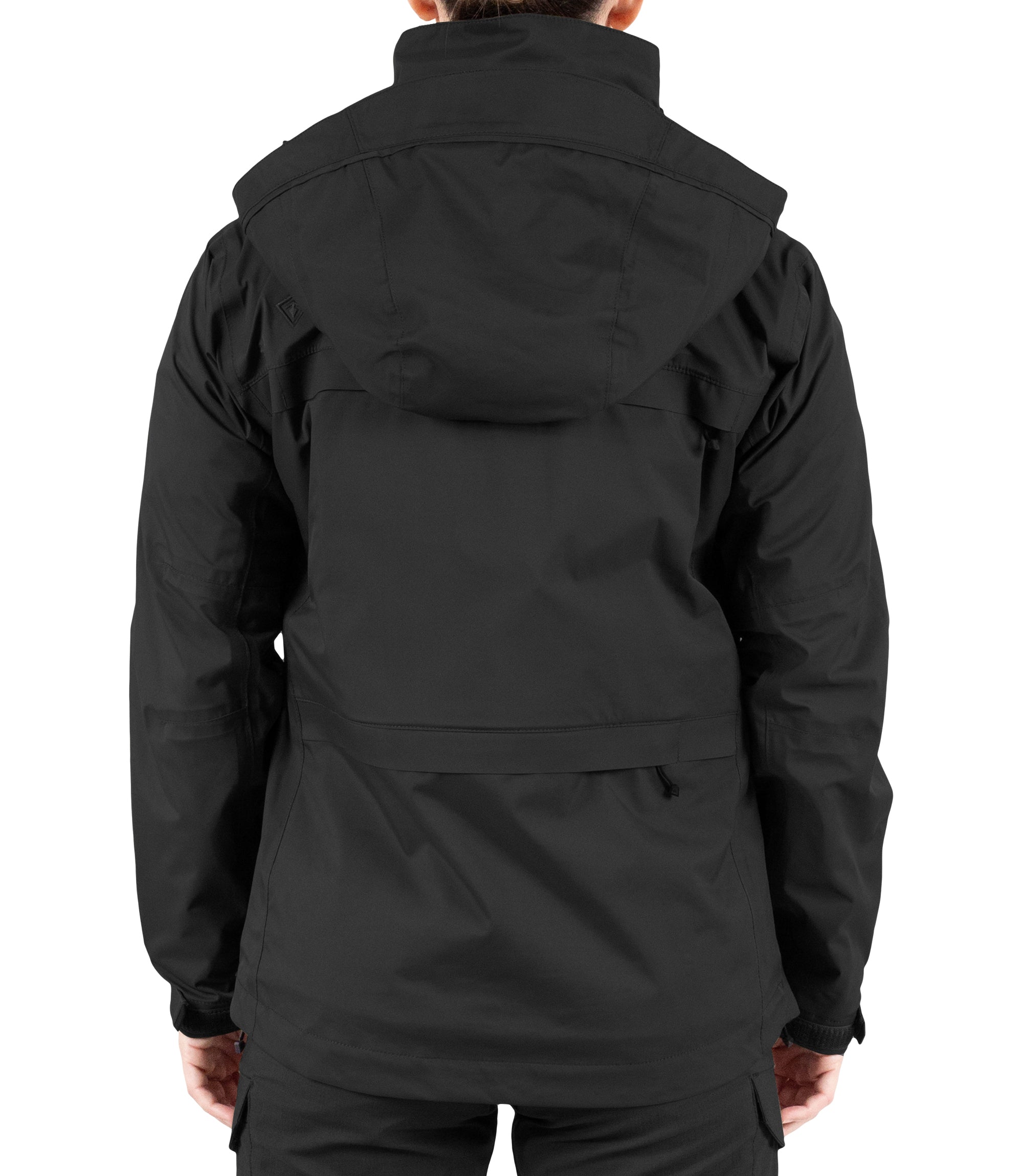 Back view of Women’s Tactix 3-In-1 System Parka in Black|color_black