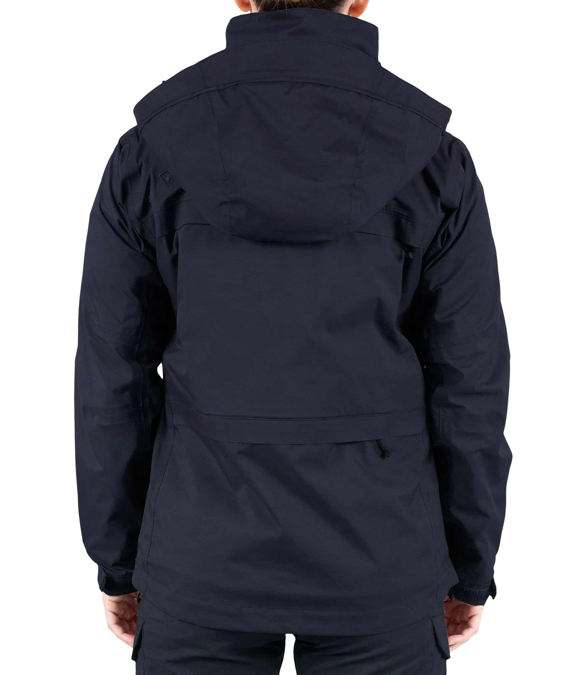 Back view of Women’s Tactix 3-In-1 System Parka in Midnight Navy|color_midnight navy