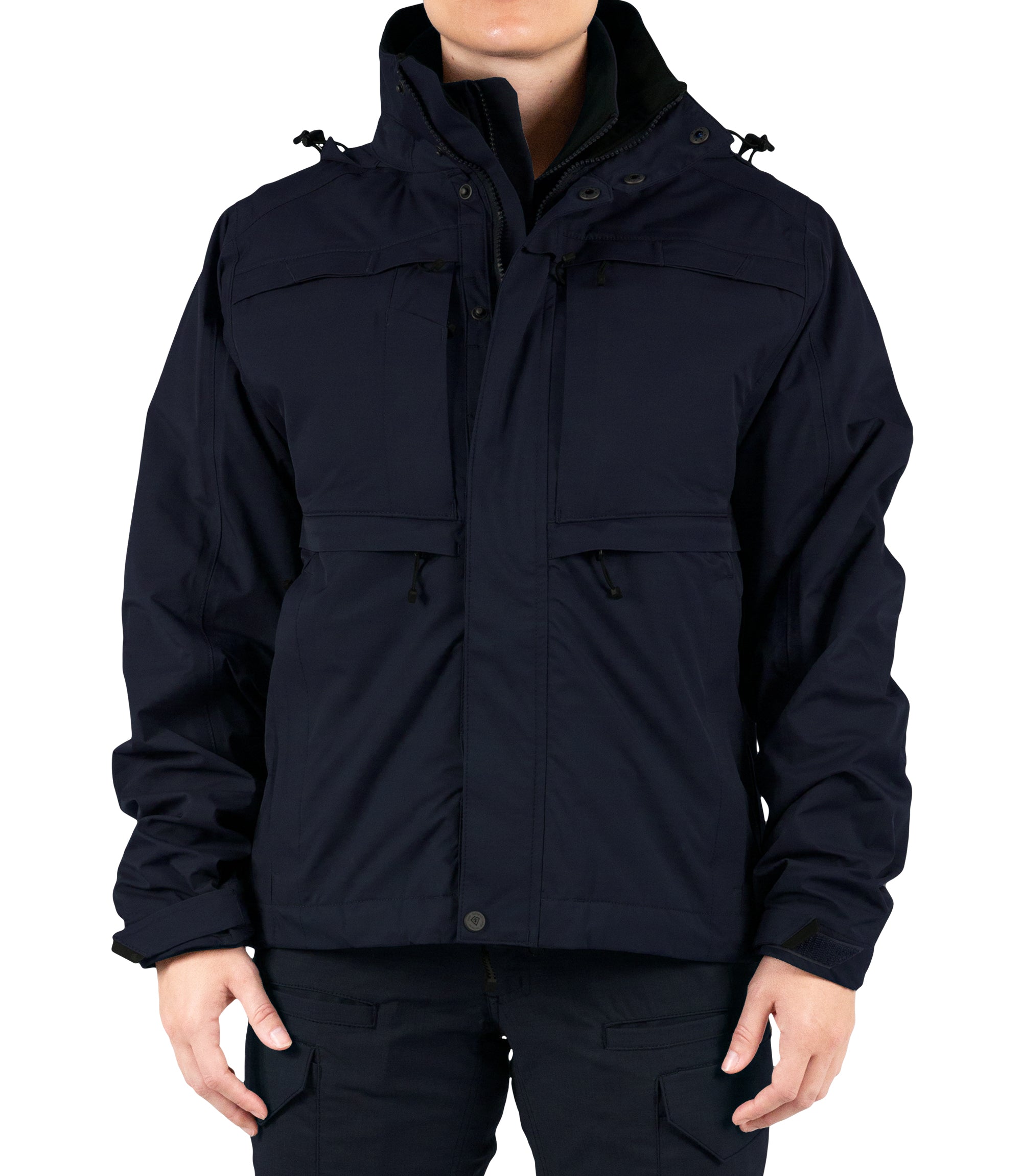 Front view of Women’s Tactix 3-In-1 System Jacket in Midnight Navy|color_midnight navy