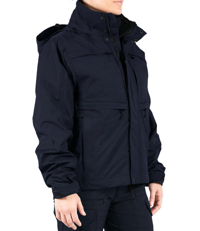 Side of Women’s Tactix System Jacket in Midnight Navy