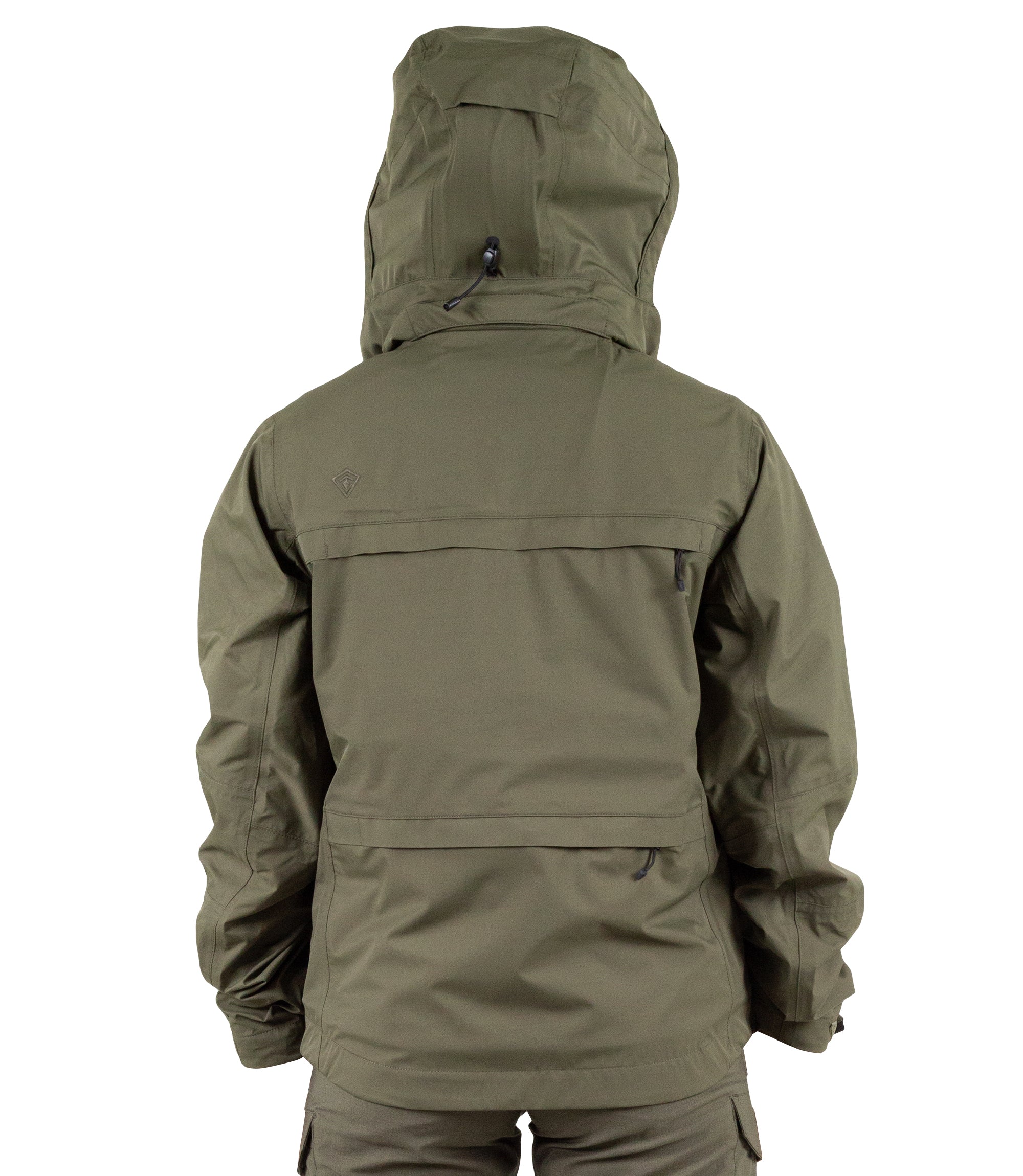 Back Hood of Women’s Tactix 3-In-1 System Jacket in OD Green|color_od green