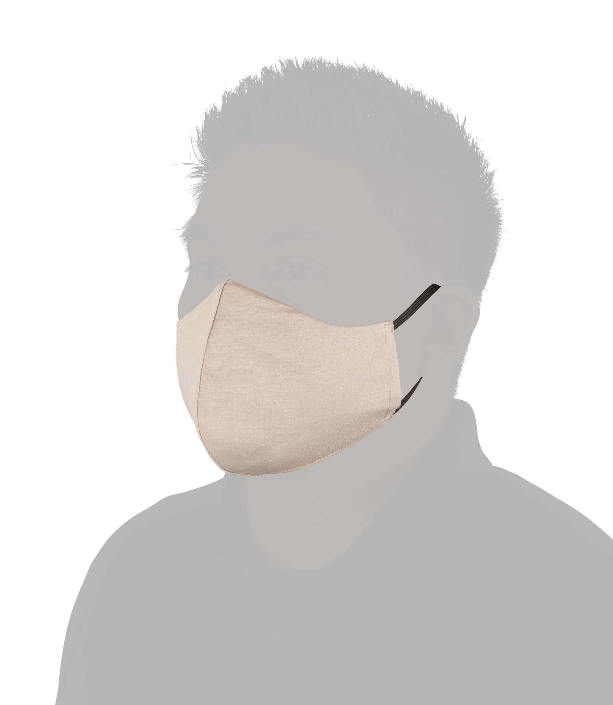 Front of V2 Pro Duty Mask in Khaki |color_khaki