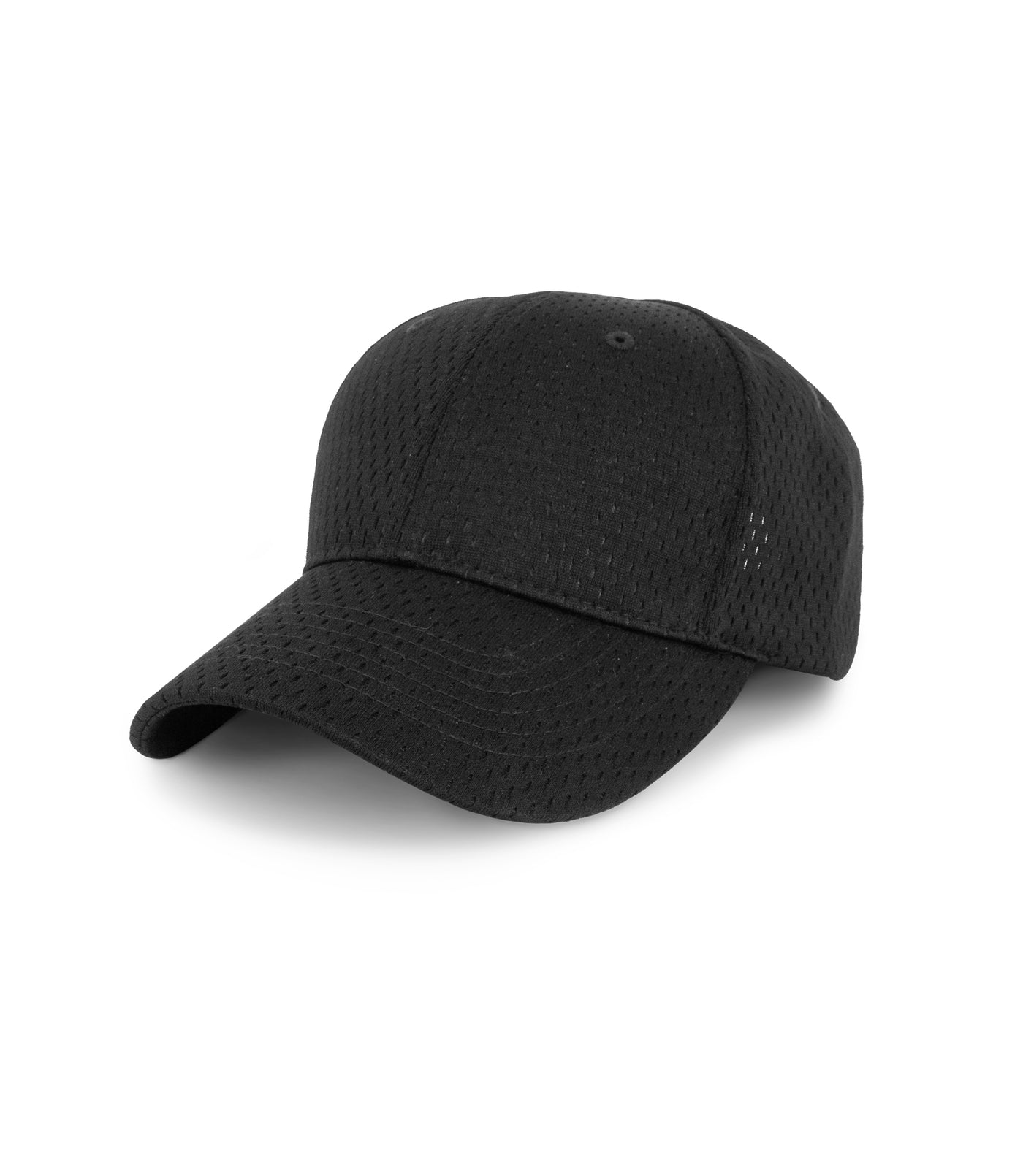 Front of Mesh Hat in Black
