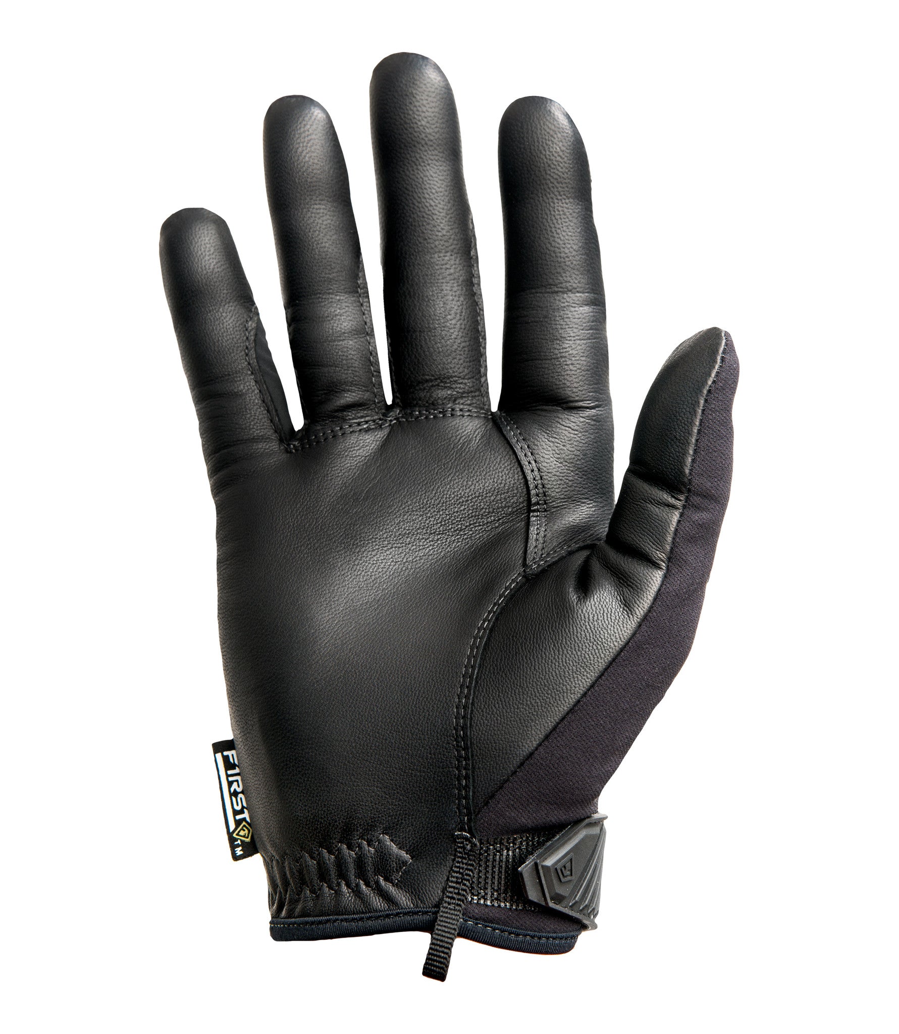 Palm of Men's Pro Knuckle Glove in Black |color_black