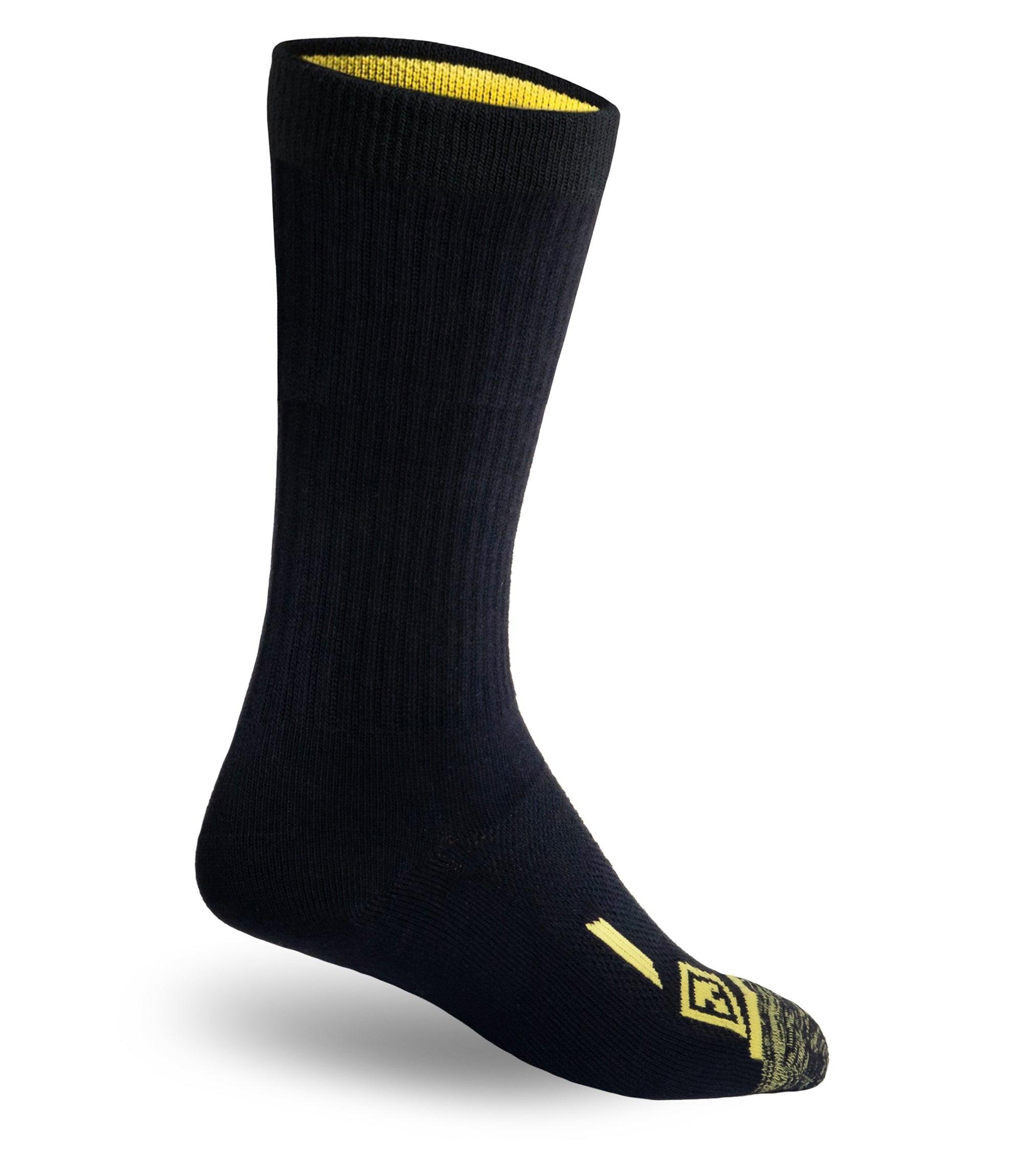 Back of 9” Duty Sock 3-Pack in black|color_black