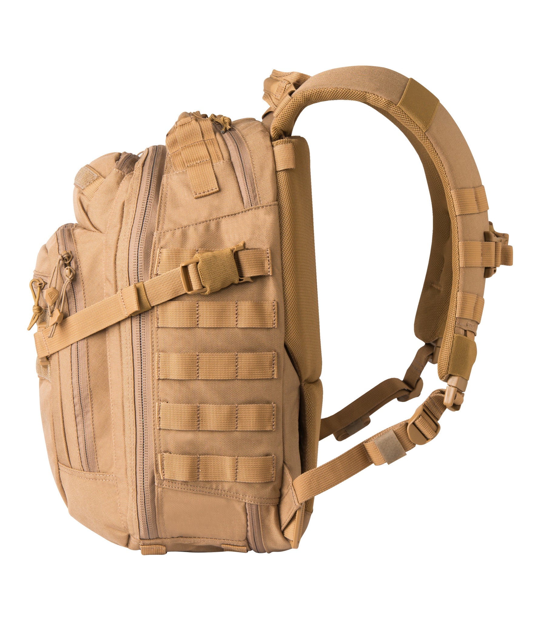 Side of Specialist Half-Day Backpack 25L in Coyote |color_coyote
