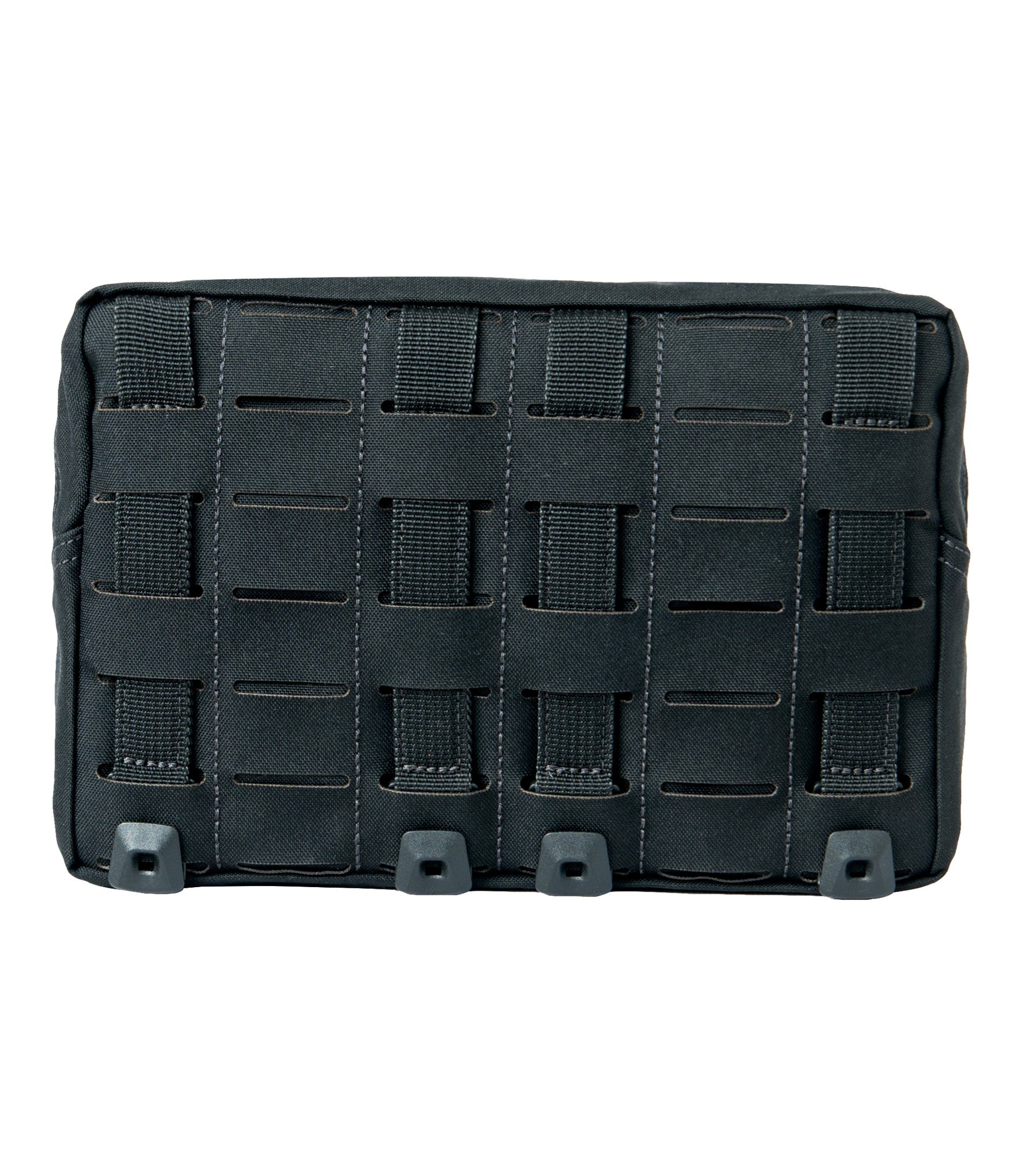 Back of Tactix Series 9x6 Utility Pouch in Black |color_black