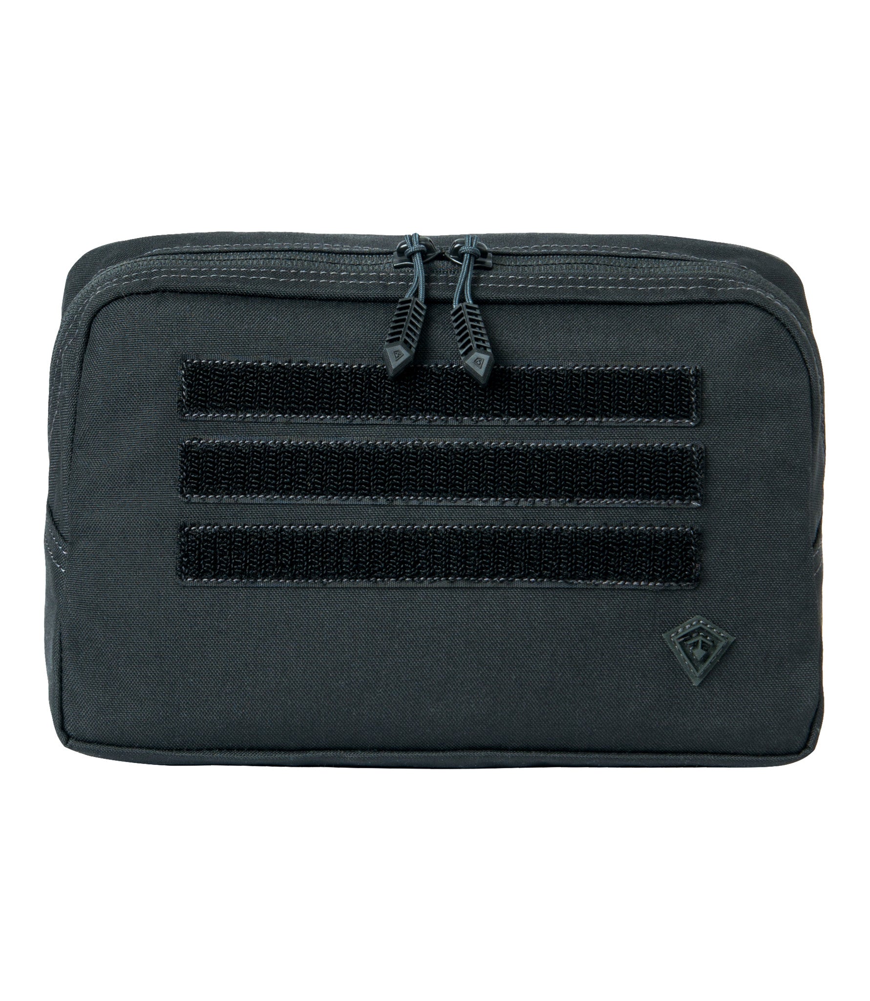 Front of Tactix Series 9x6 Utility Pouch in Black |color_black