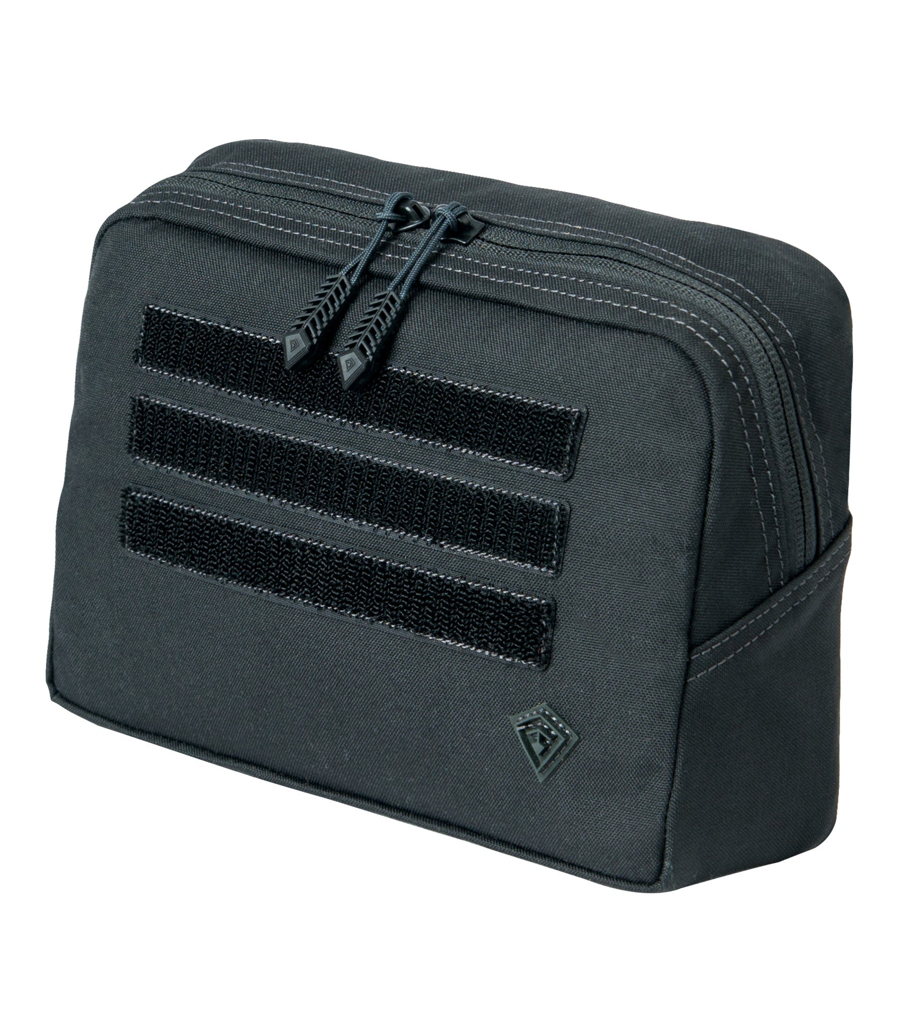 Front of Tactix Series 9x6 Utility Pouch in Black |color_black