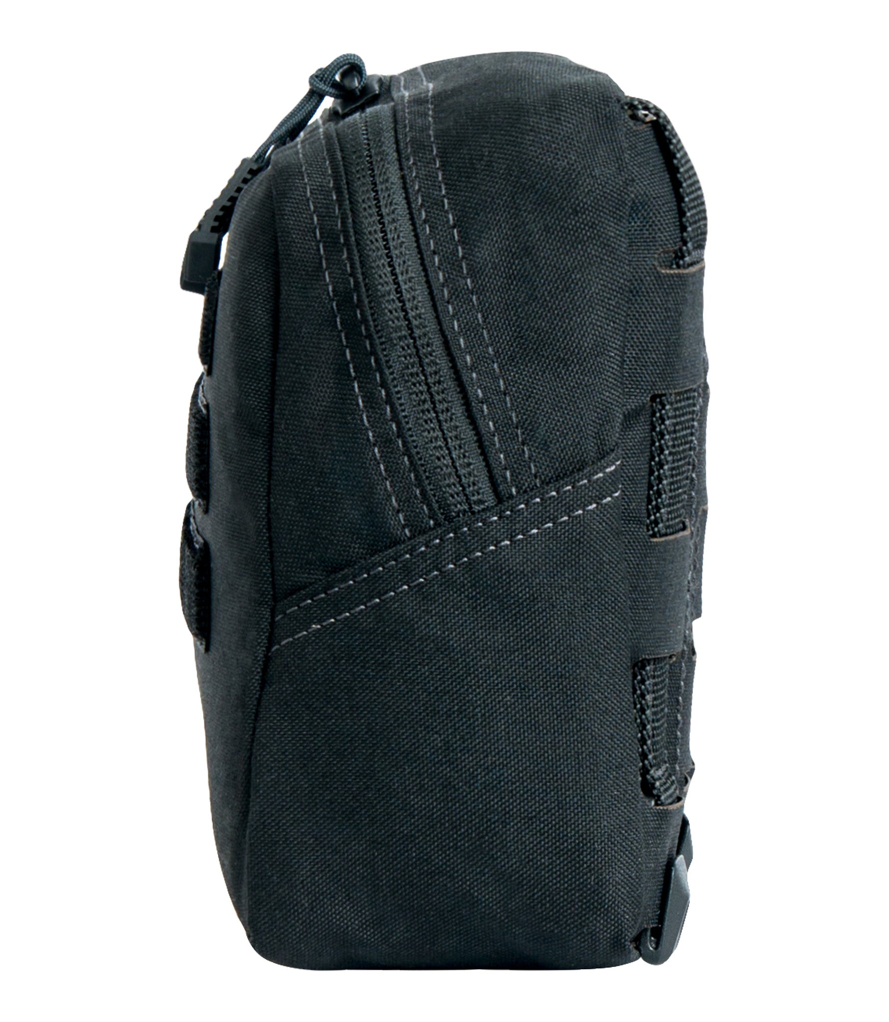 Side of Tactix Series 9x6 Utility Pouch in Black |color_black