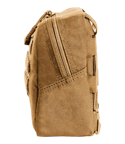 Side of Tactix Series 9x6 Utility Pouch in Coyote