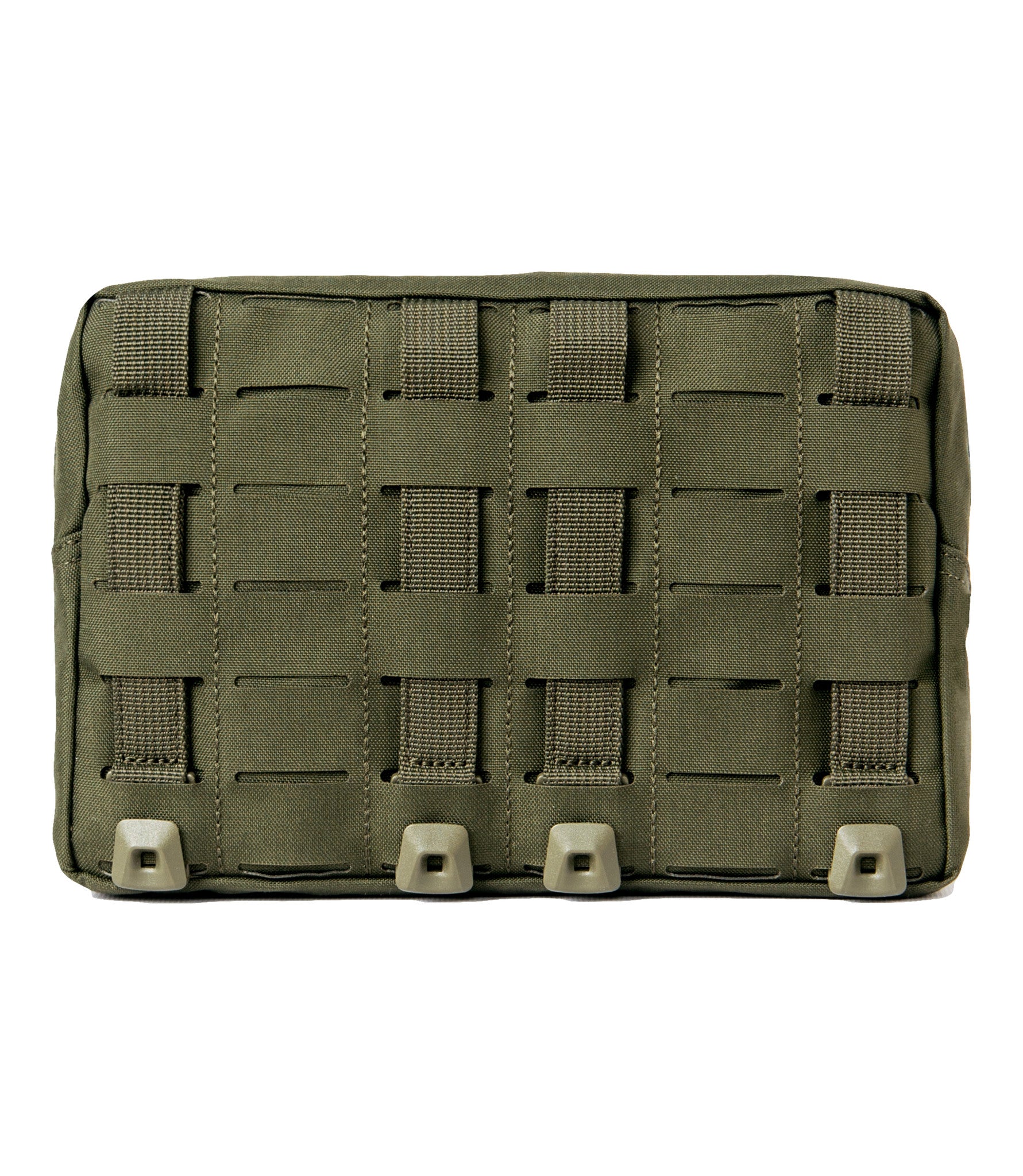 Back of Tactix Series 9x6 Utility Pouch in OD Green |color_od green
