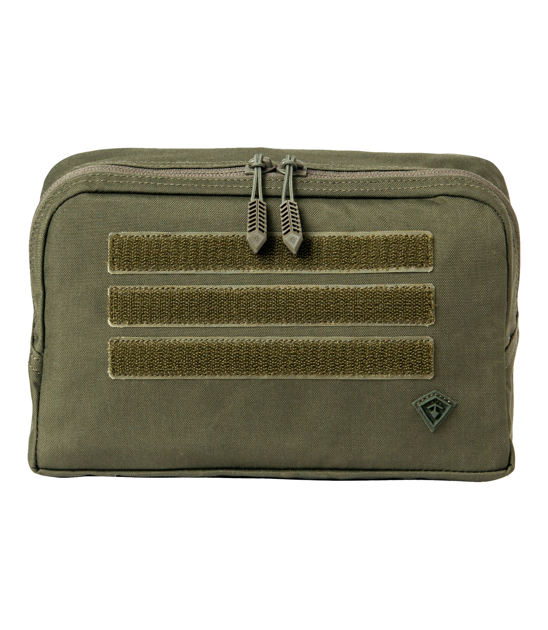Front of Tactix Series 9x6 Utility Pouch in OD Green |color_od green