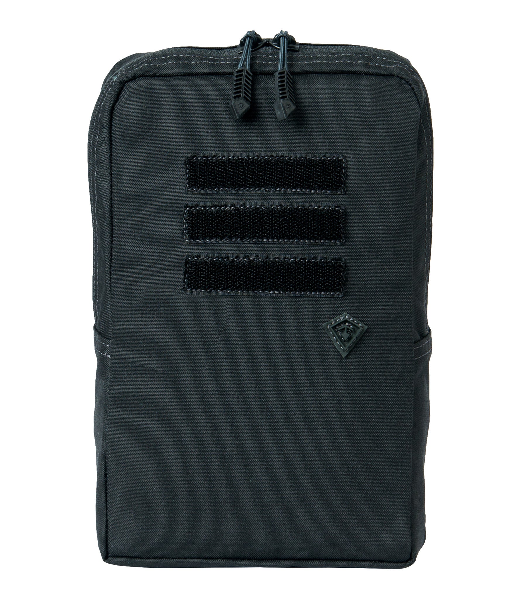 Front of Tactix Series 6x10 Utility Pouch in Black |color_black