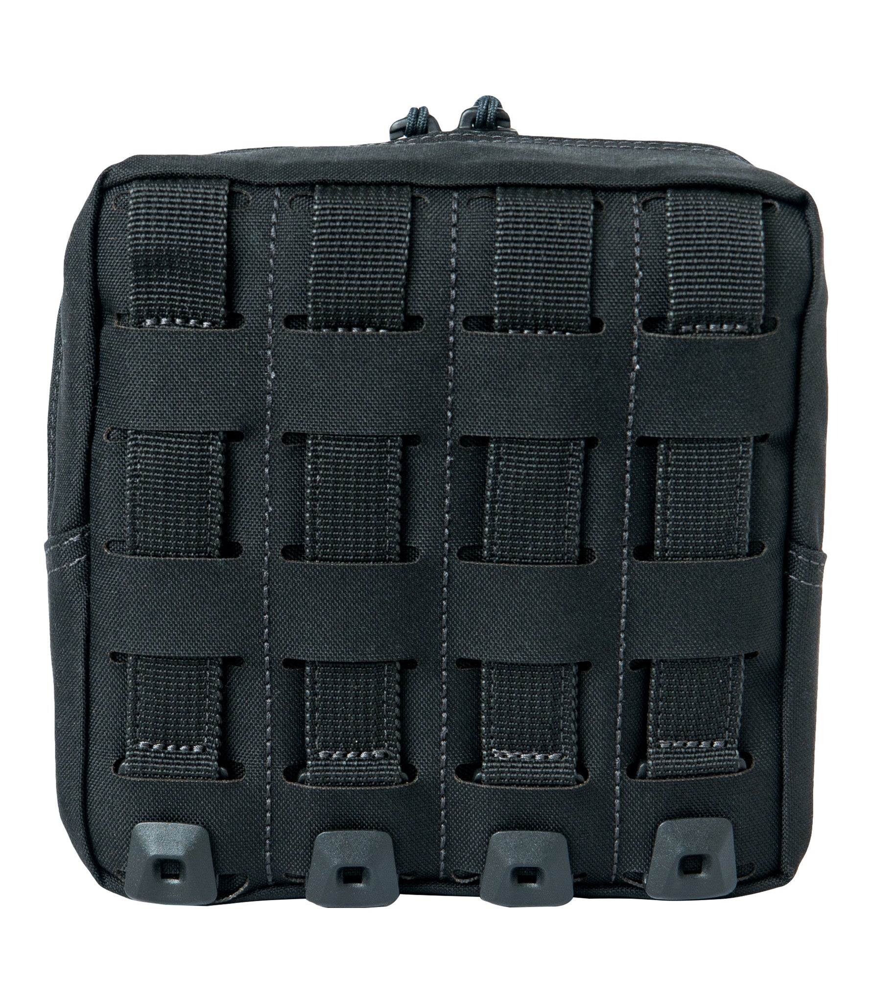 Back of Tactix Series 6x6 Utility Pouch in Black |color_black