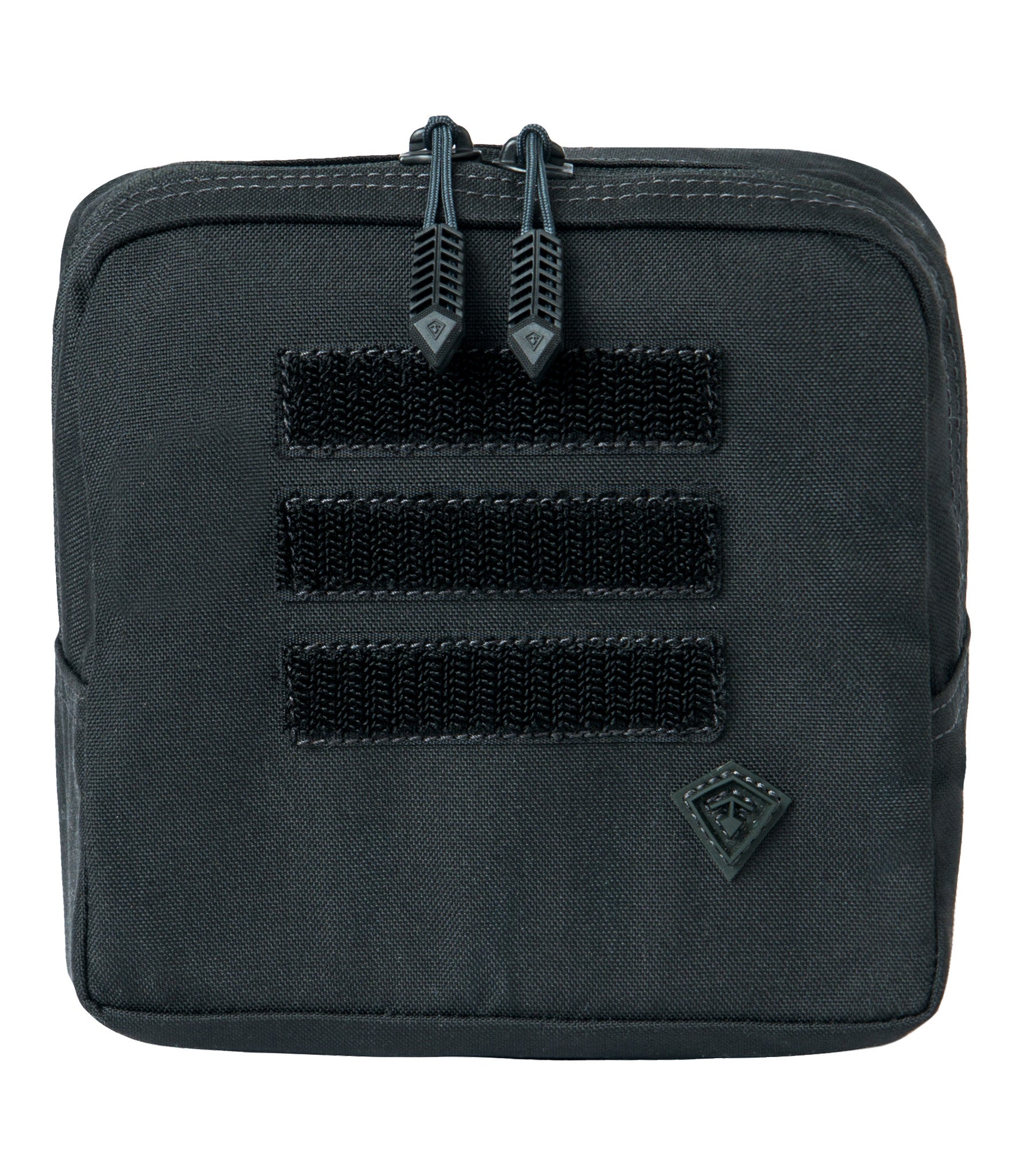 Front of Tactix Series 6x6 Utility Pouch in Black |color_black