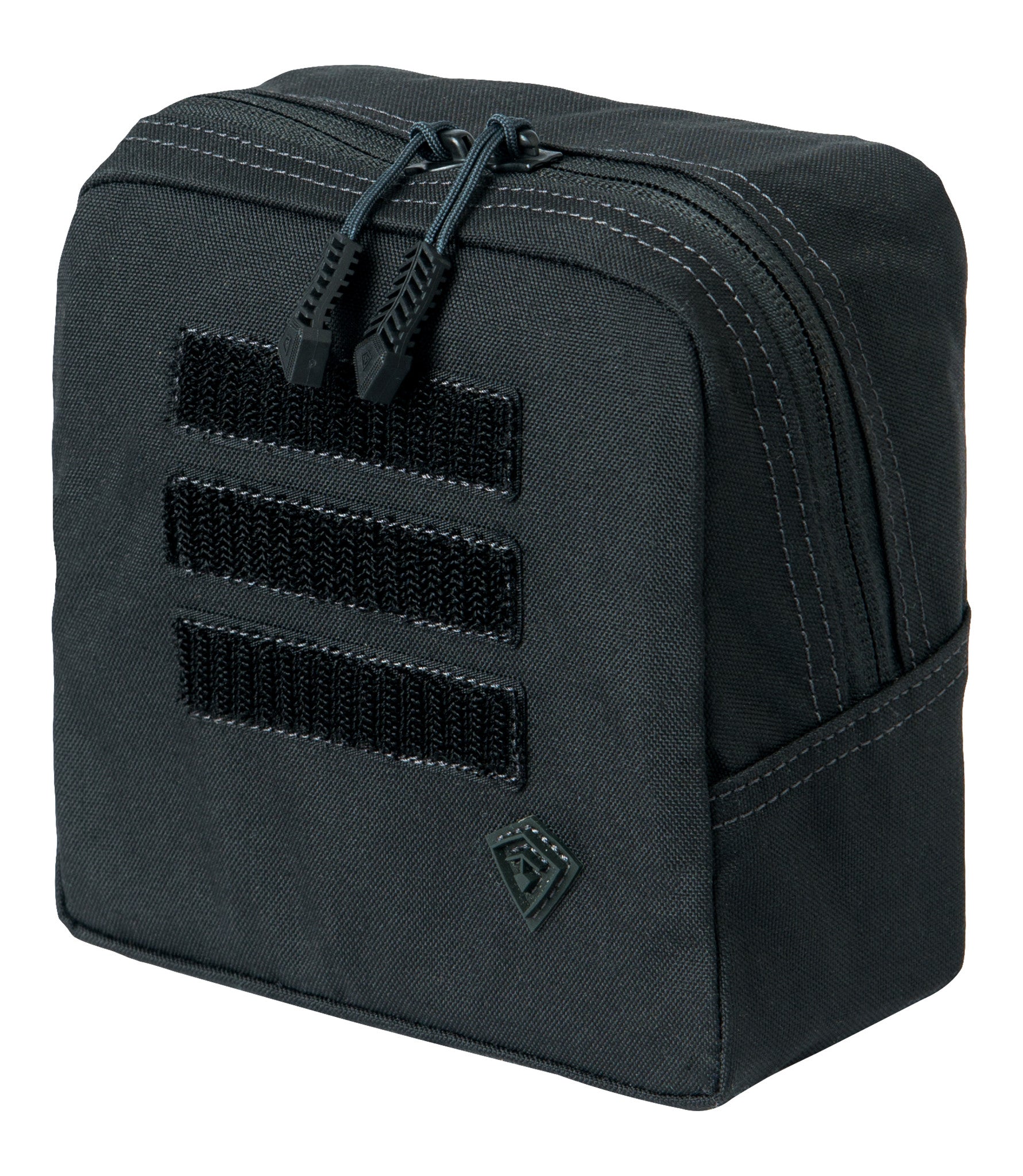 Front of Tactix Series 6x6 Utility Pouch in Black |color_black