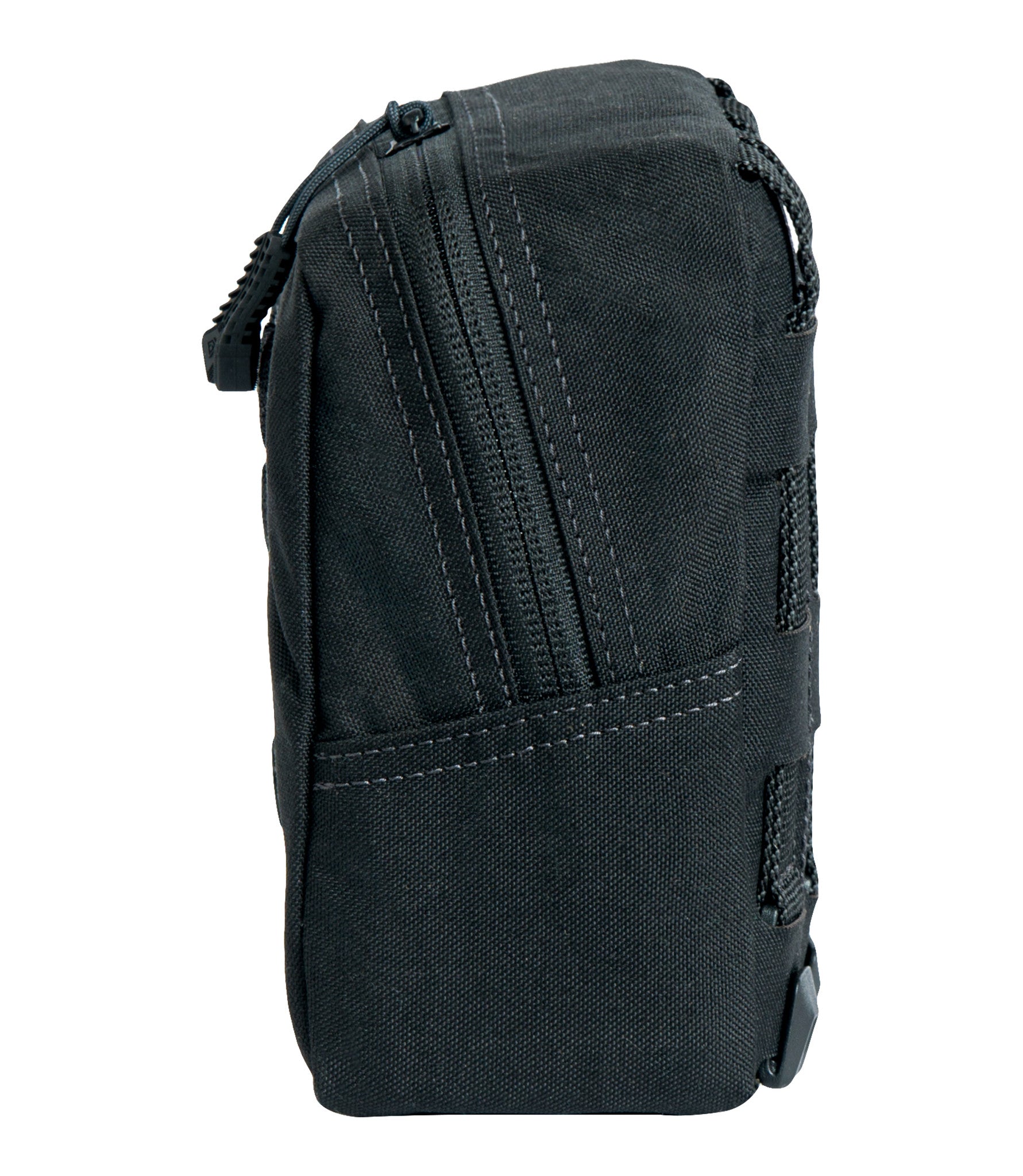 Side of Tactix Series 6x6 Utility Pouch in Black |color_black