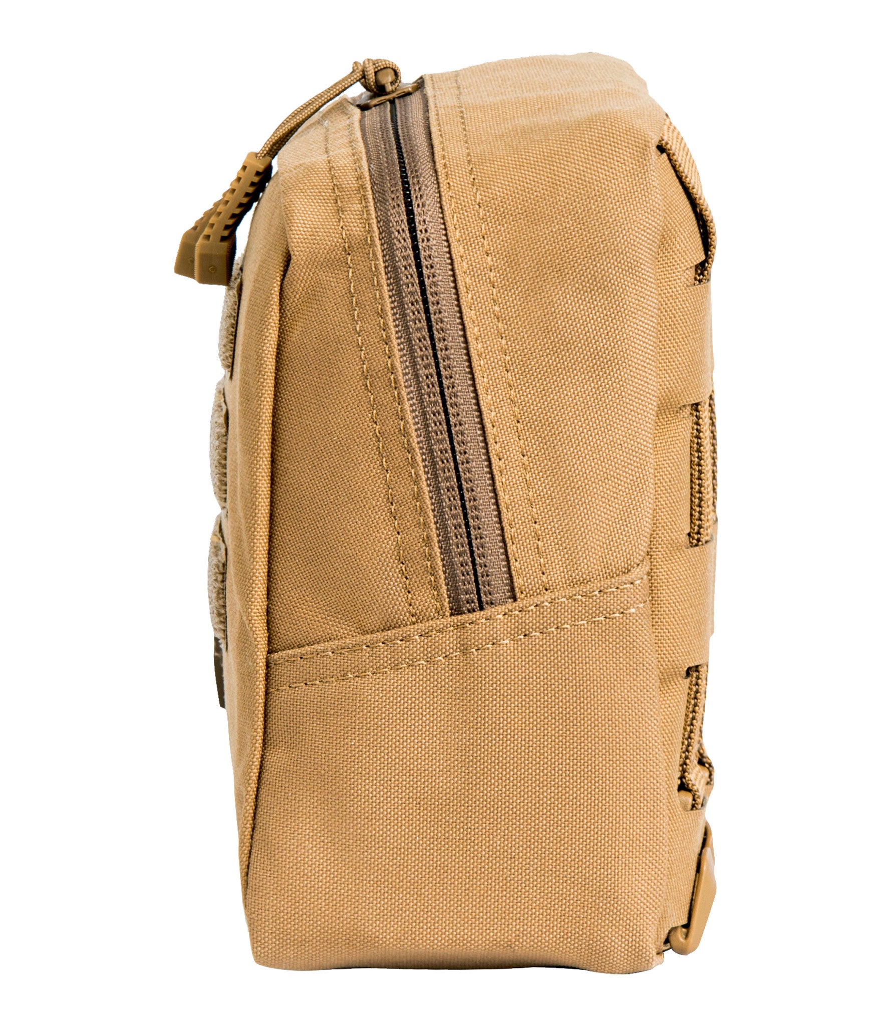 Side of Tactix Series 6x6 Utility Pouch in Coyote |color_coyote