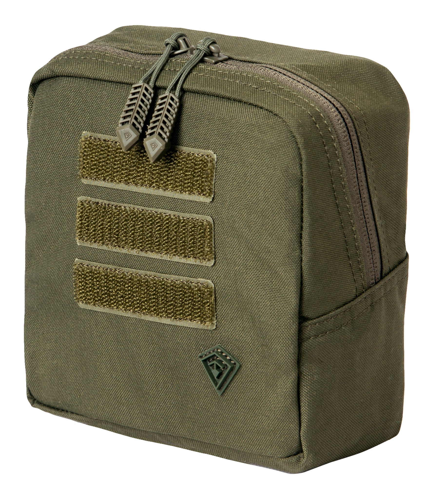 Front of Tactix Series 6x6 Utility Pouch in OD Green |color_od green