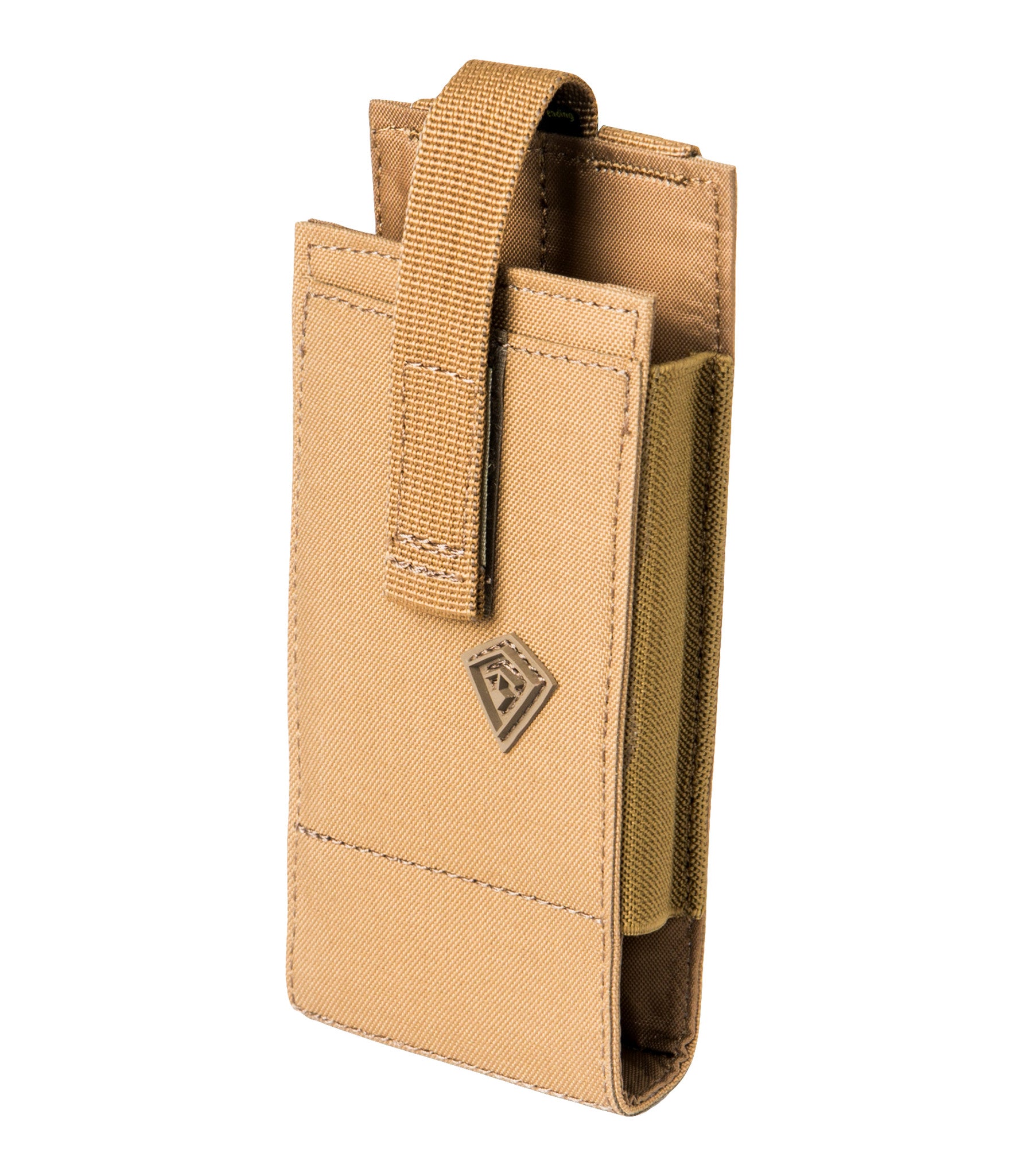 Front of Tactix Series Media Pouch - Large in Coyote |color_coyote