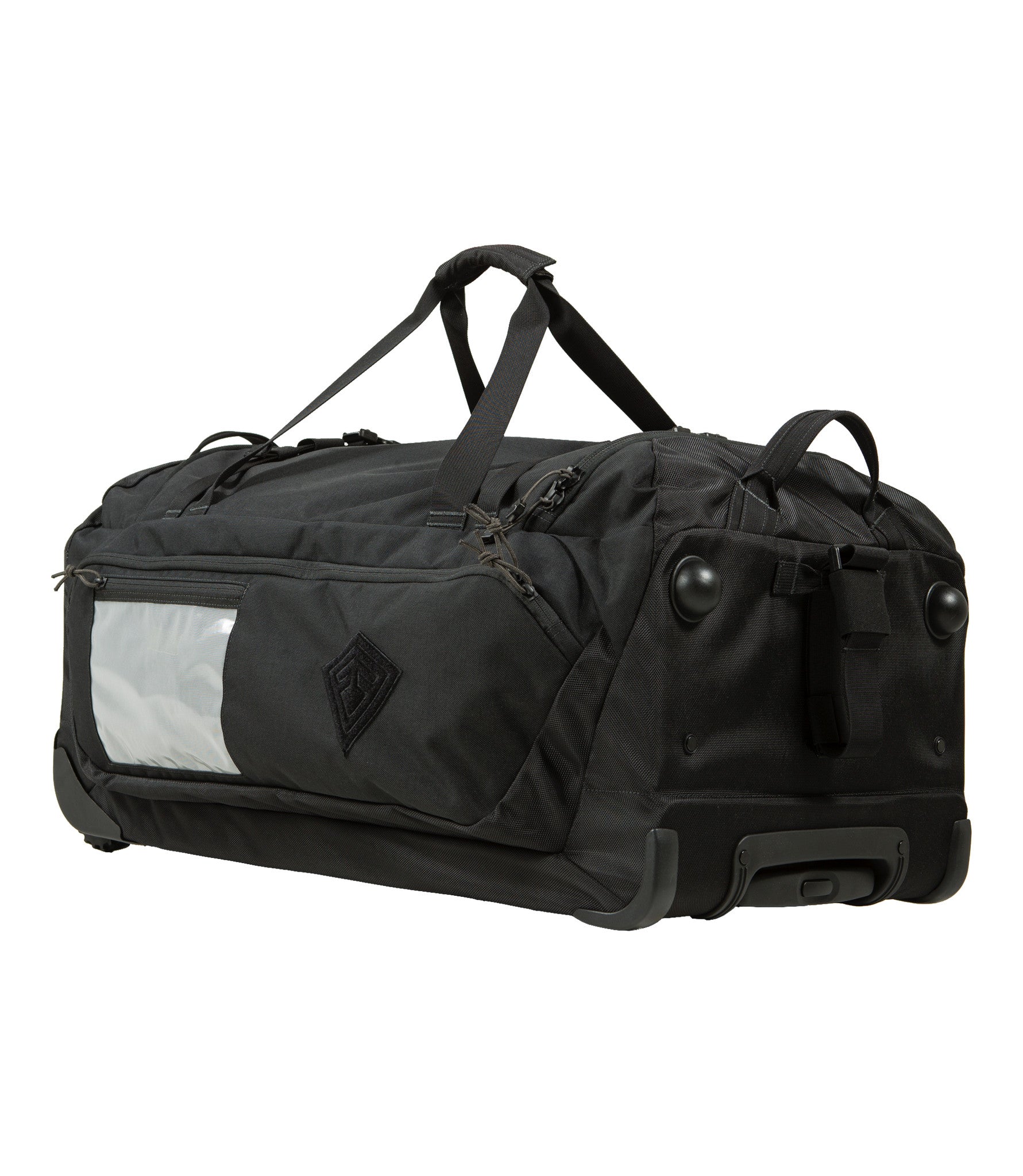 Side of Specialist Rolling Duffle 90L in Black |color_black